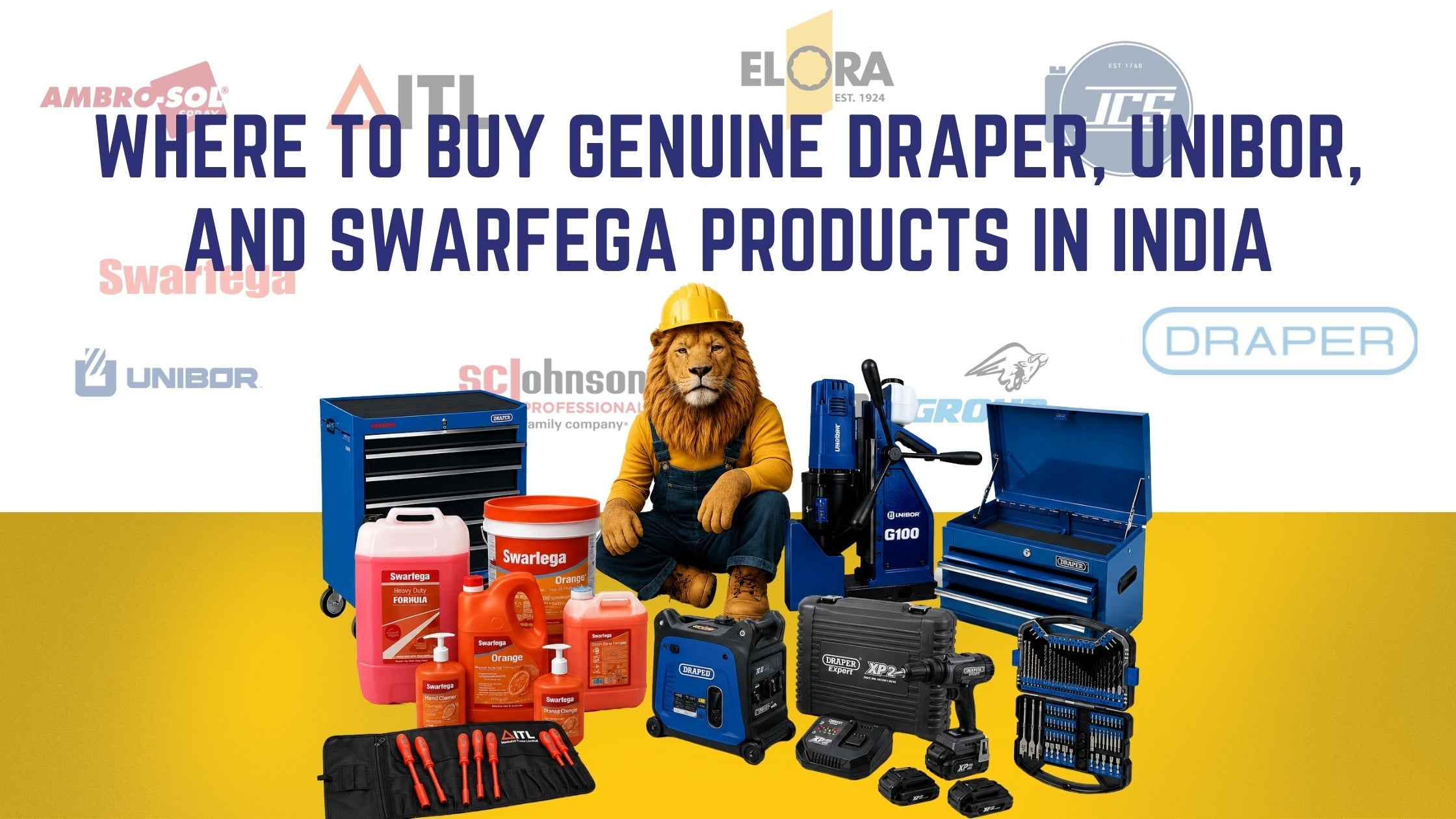 Where To Buy Genuine Draper, Unibor and Swarfega Products in India