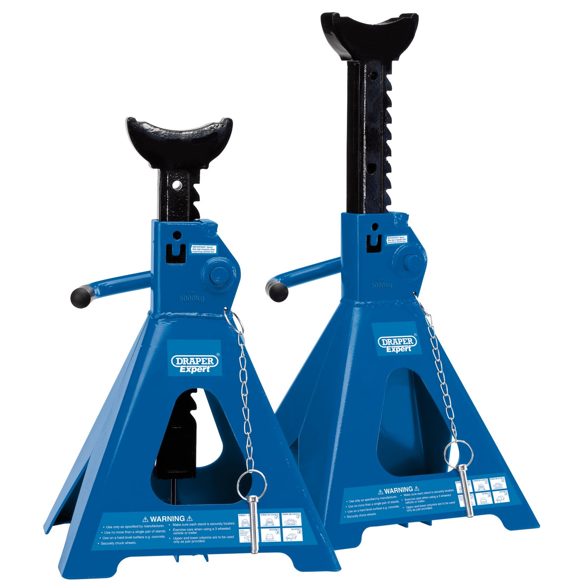 Pair-of-Pneumatic-Rise-Ratcheting-Axle-Stands,-5-Tonne