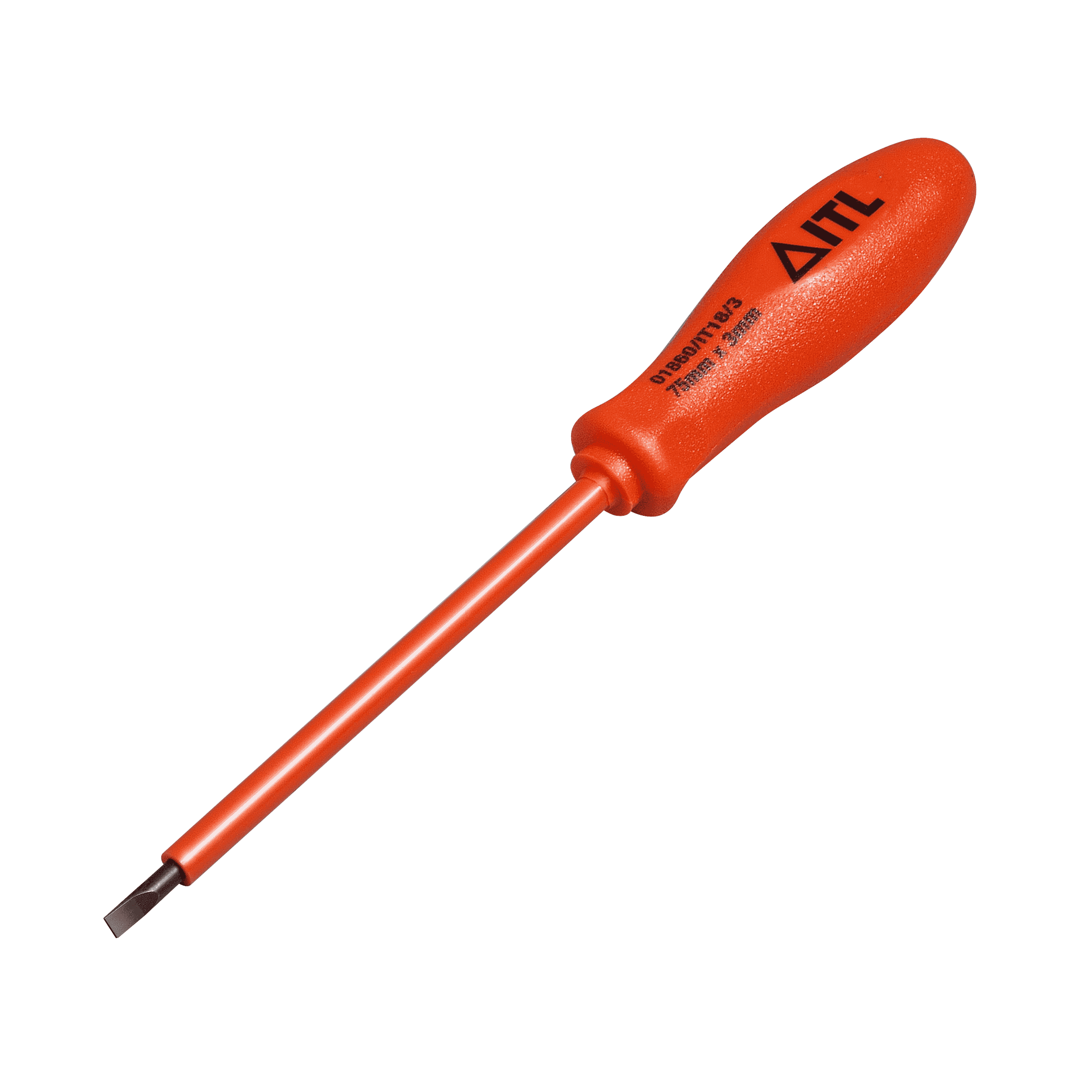 1,000v Insulated Slotted Terminal Screwdriver 75mm x 3 x 0.5