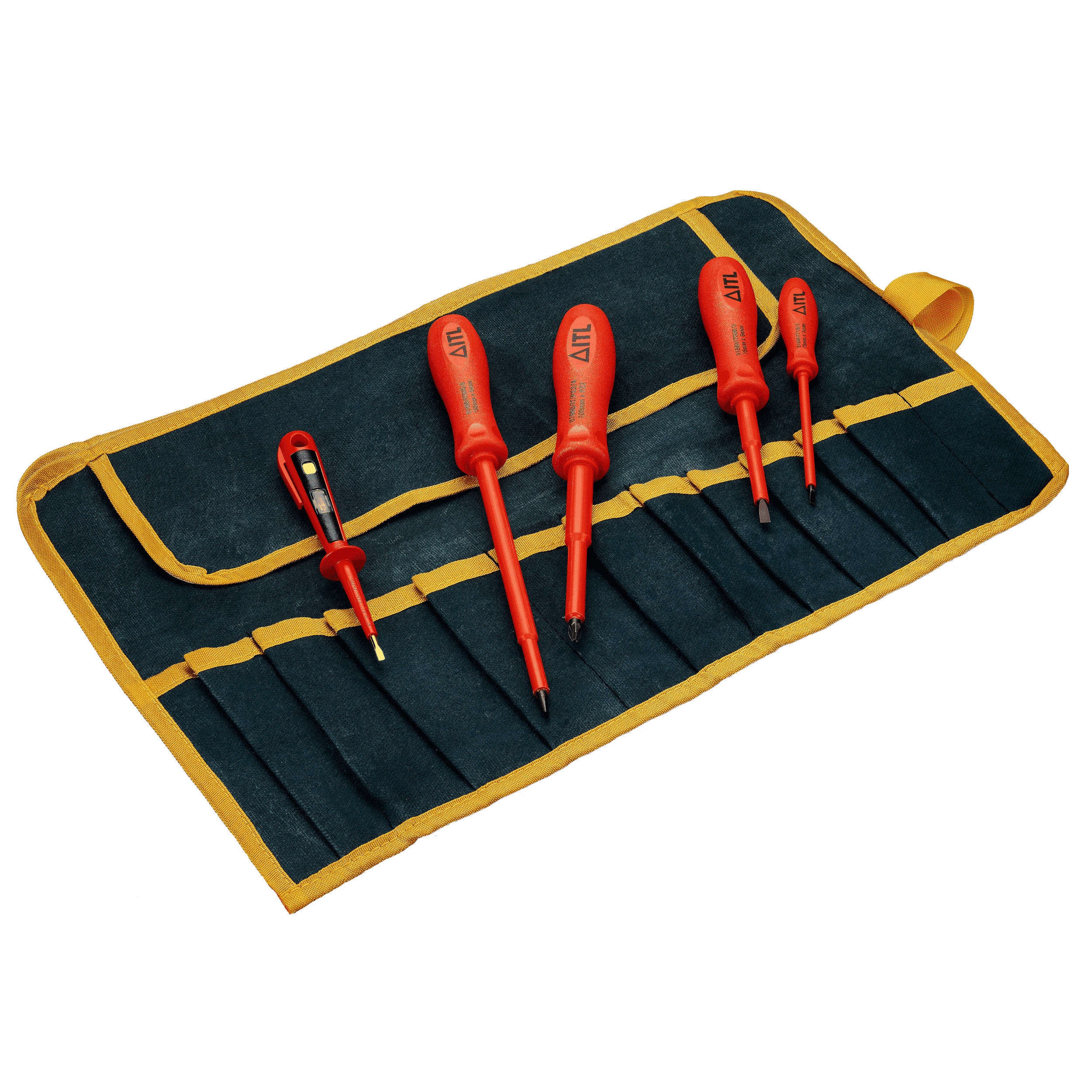 1,000v Insulated 5pc Screwdriver Set