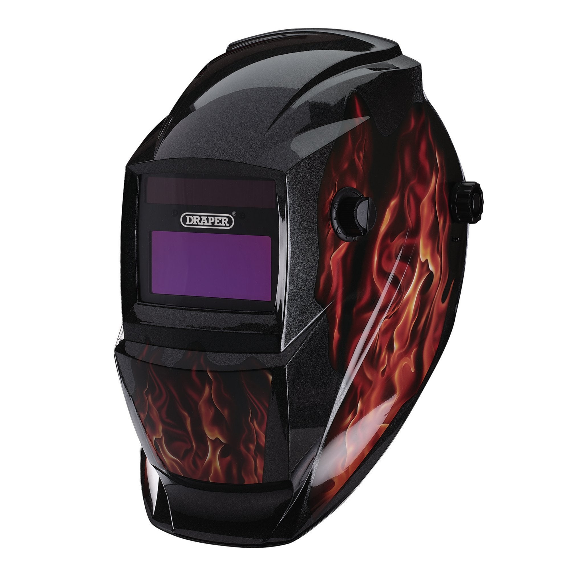 Auto-Darkening-Welding-Helmet,-Red-Flames