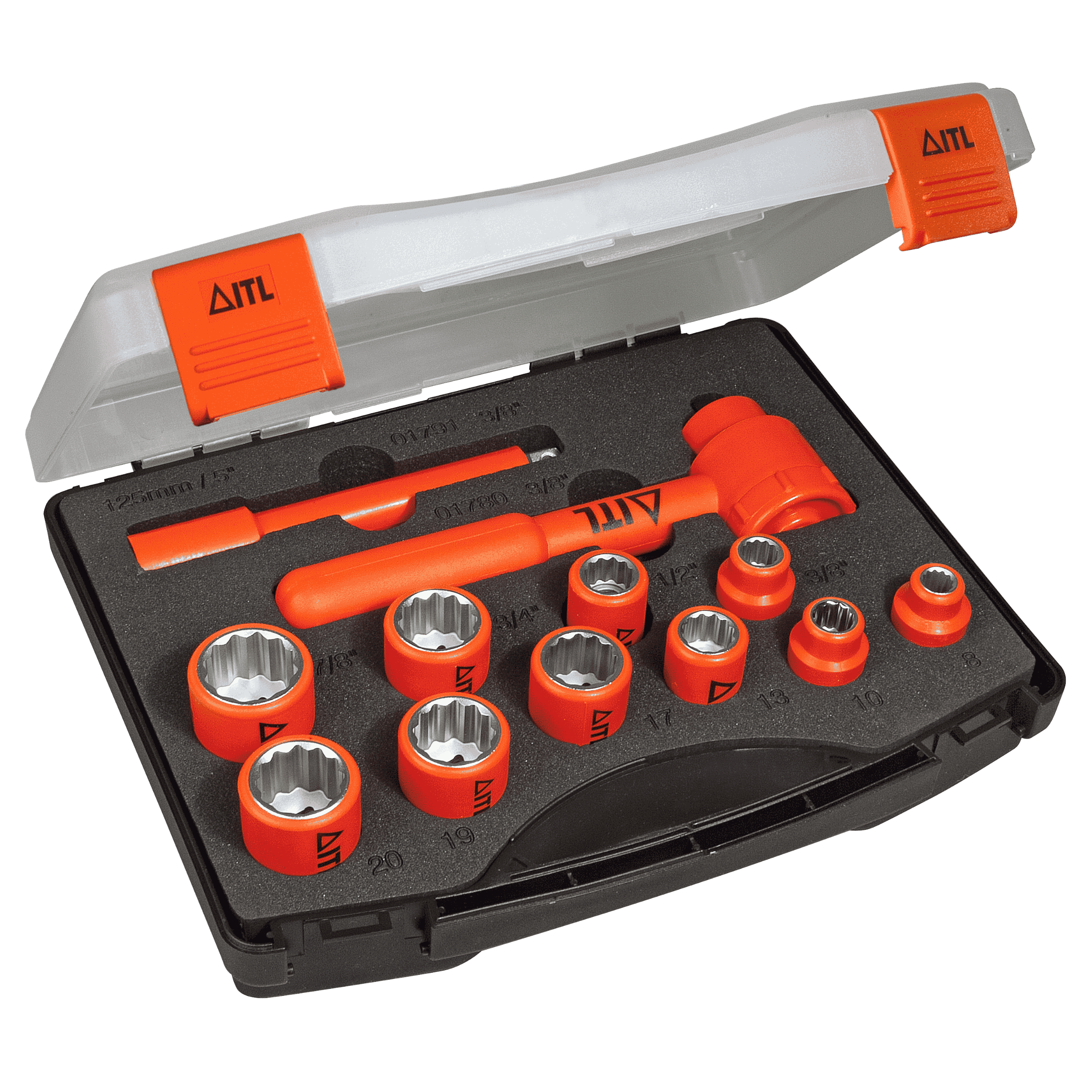 1,000v Insulated 3/8" Drive 12 Piece Socket Set