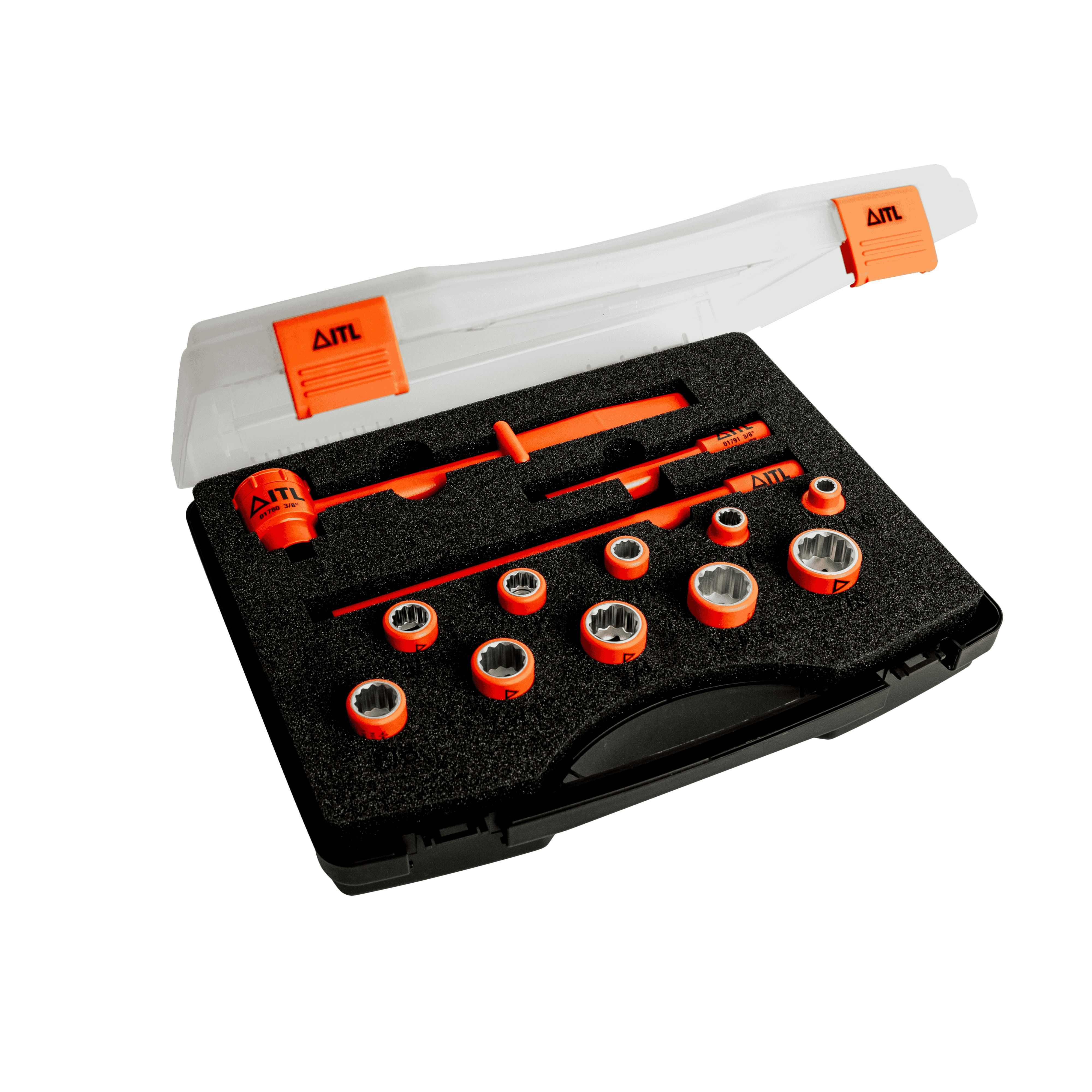 1,000v Insulated 3/8" Drive 13 Piece Socket Set