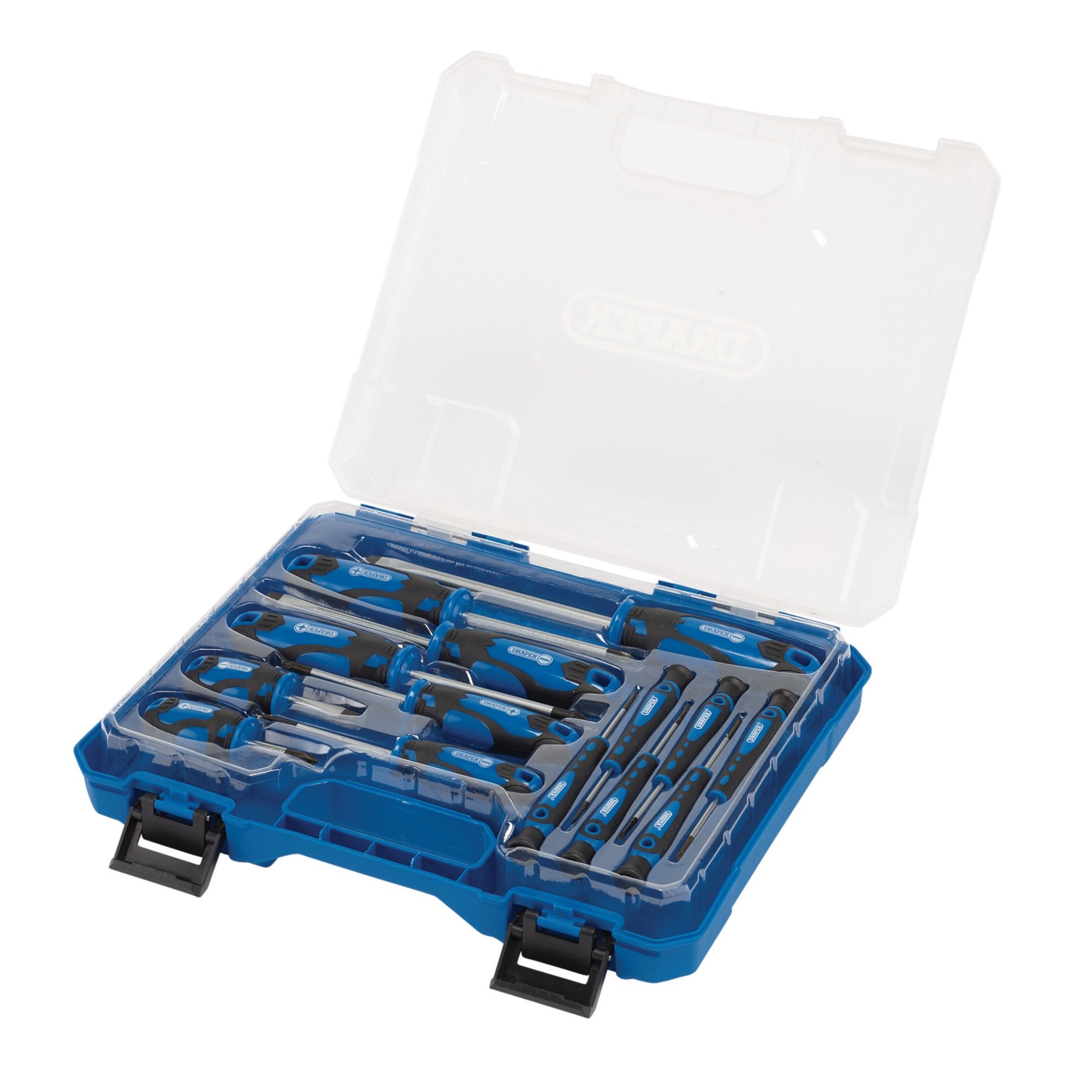 Screwdriver-Set-with-Case,-Blue-(14-Piece)