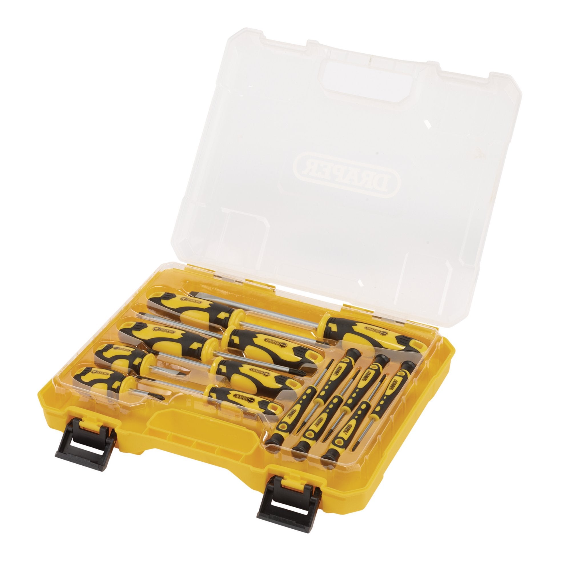Screwdriver-Set-with-Case,-Yellow-(14-Piece)