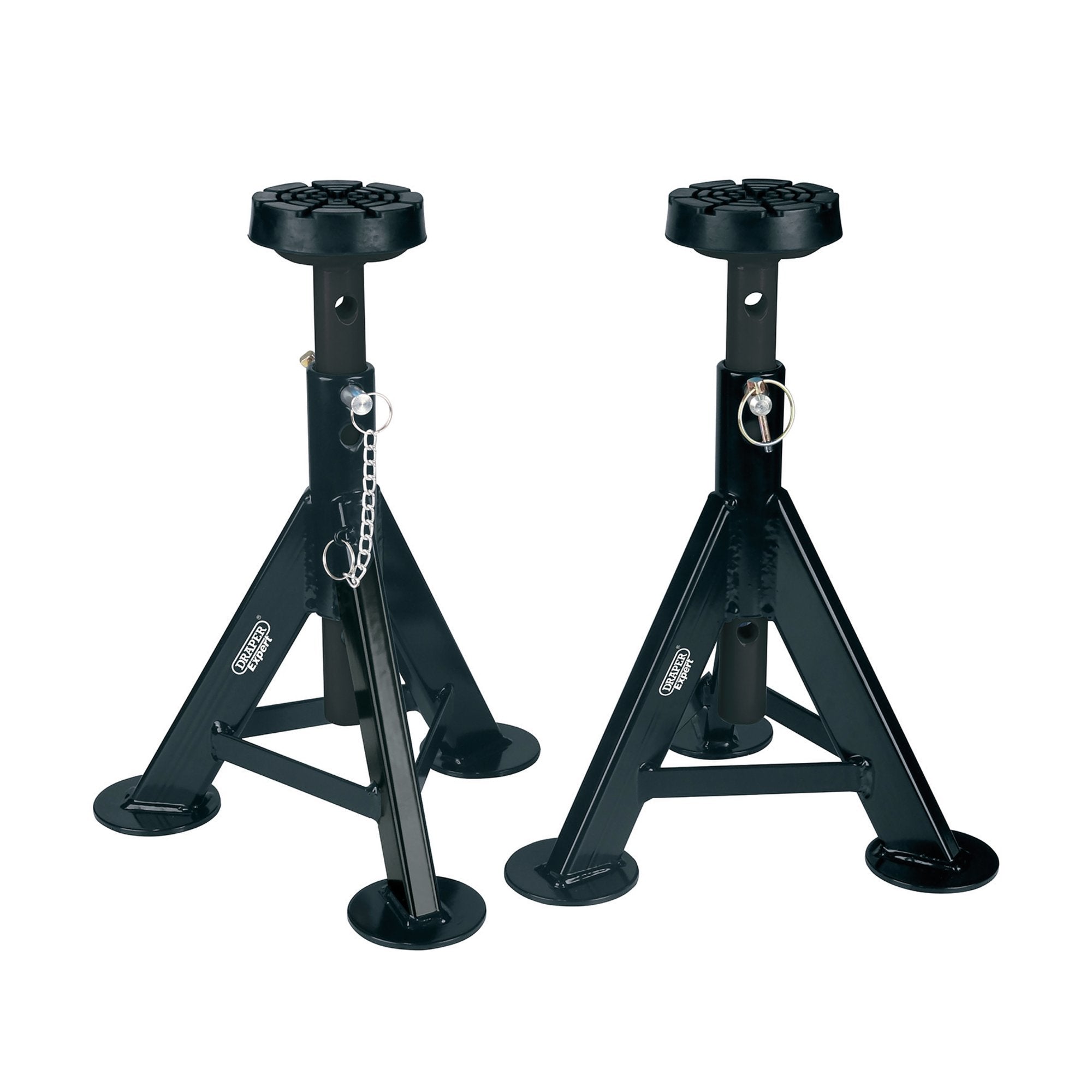 Draper-Expert-Axle-Stands,-3-Tonne,-Black-(Pair)
