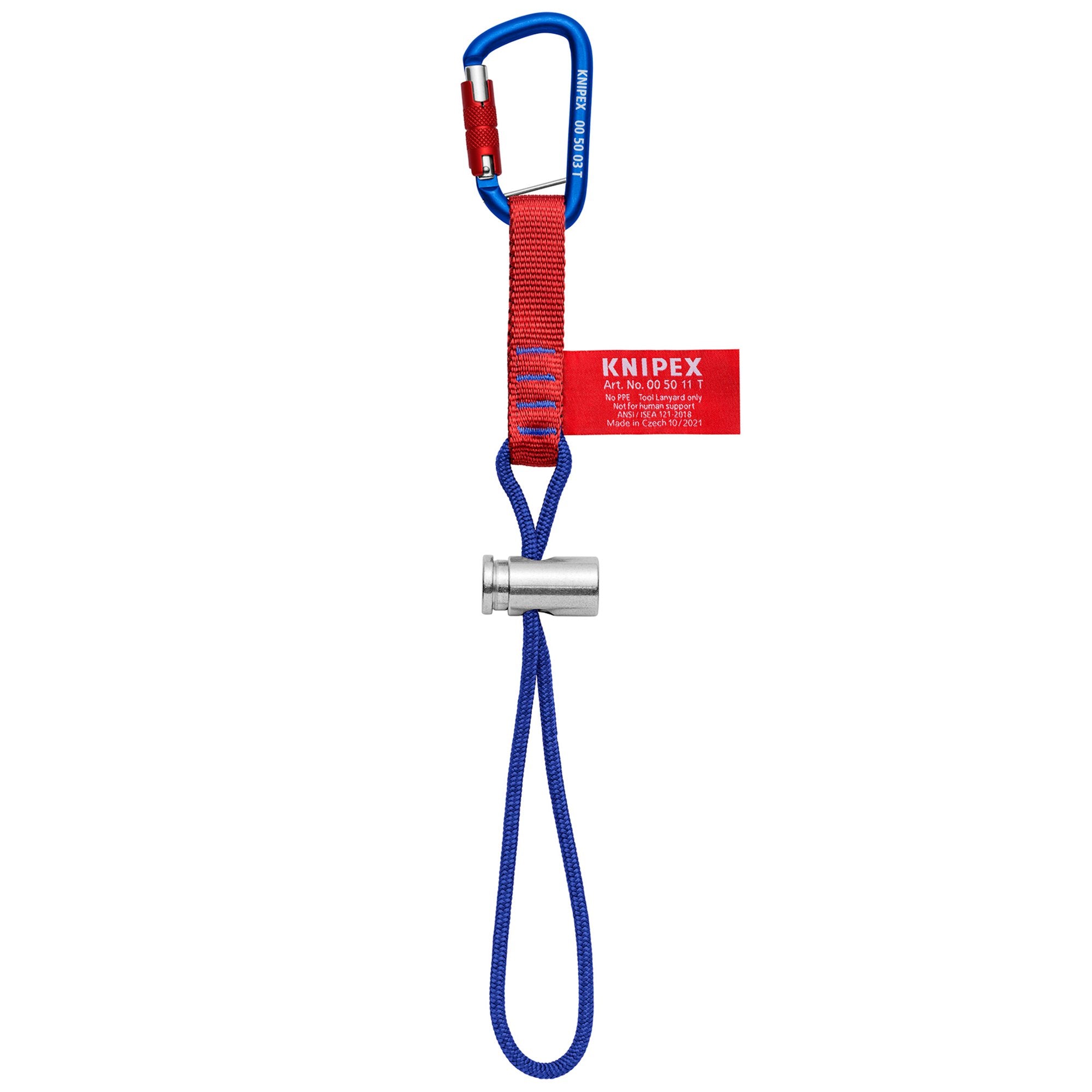 KNIPEX-00-50-13-T-BK-Adapter-Straps-with-fixated-carabiner