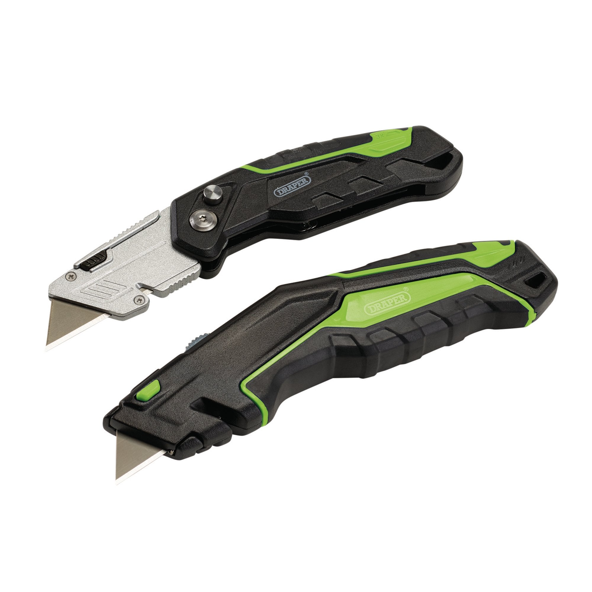 Retractable-&-Folding-Trimming-Knife-Set-with-10-x-SK2-Two-Notch-Blades