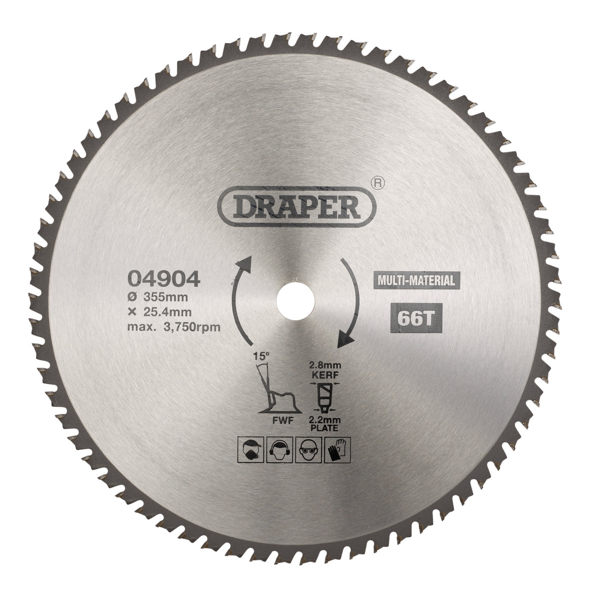 TCT-Multi-Purpose-Circular-Saw-Blade,-355-x-25.4mm,-66T