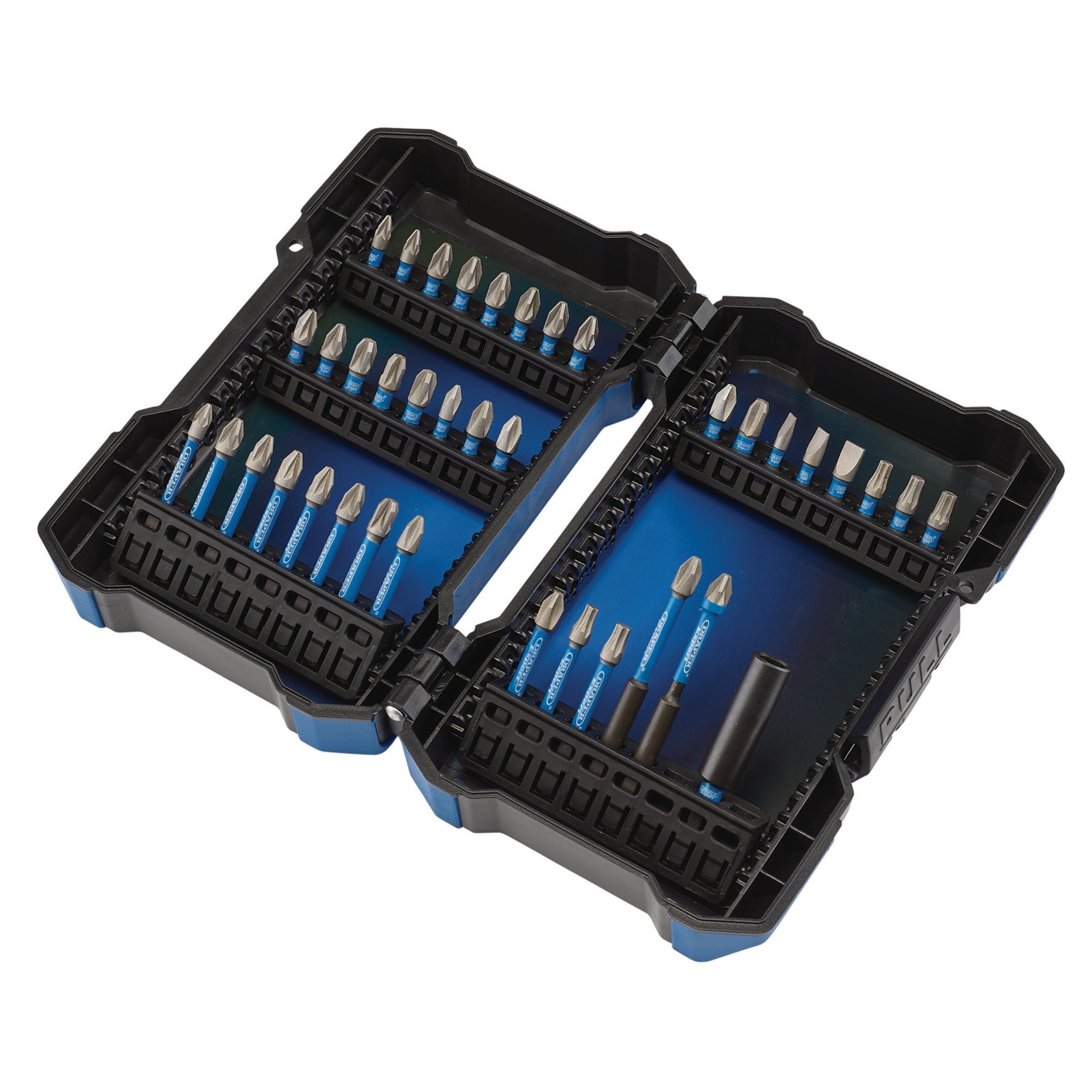 Draper-Expert-Impact-Screwdriver-Bit-Set,-1/4"-Hex-(38-Piece)