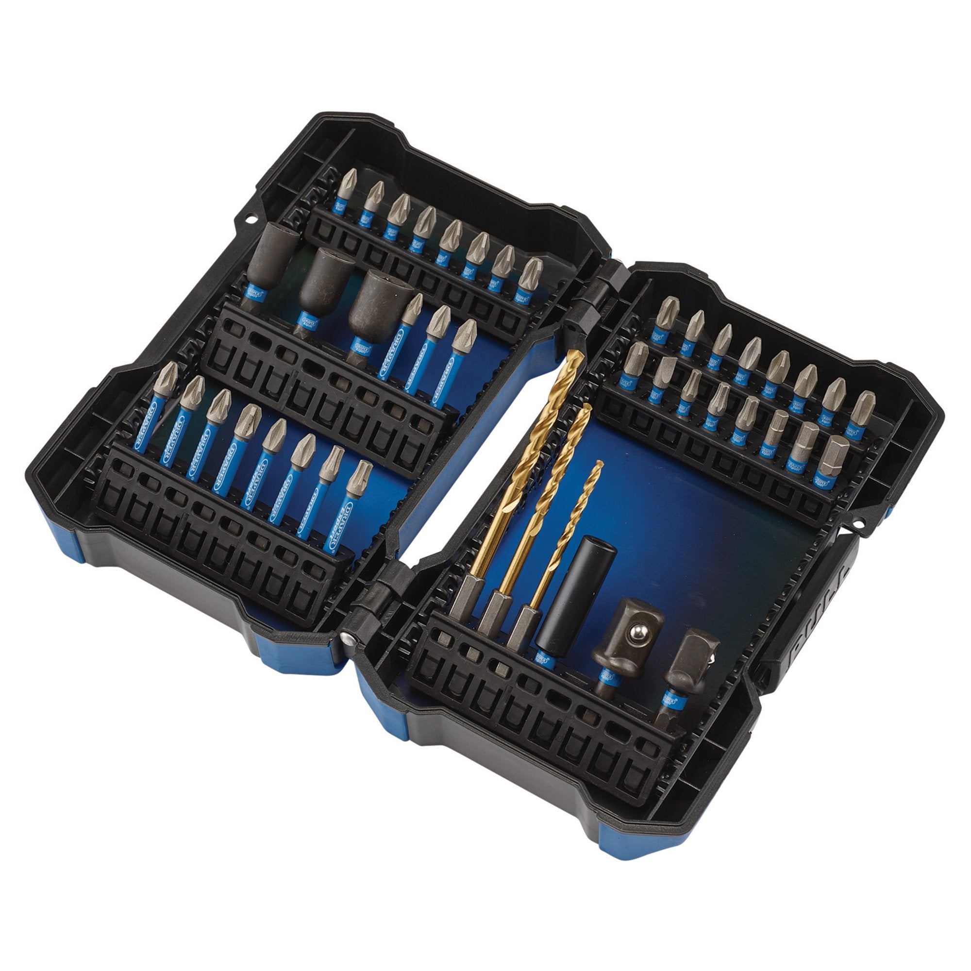 Draper-Expert-Impact-Screwdriver-Bit-Set,-1/4"-Hex-(44-Piece)