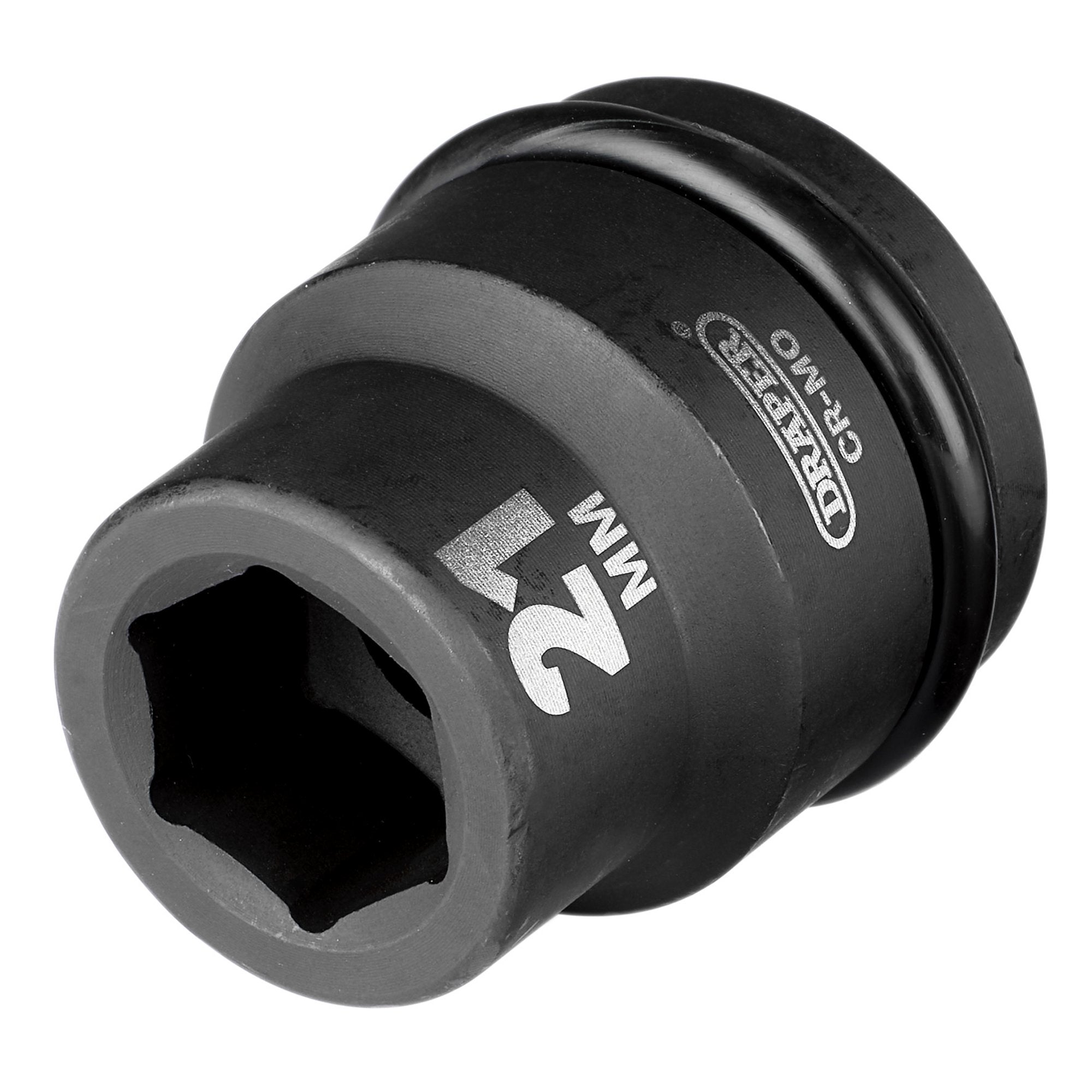 Draper-Expert-HI-TORQ®-6-Point-Impact-Socket,-3/4"-Sq.-Dr.,-21mm