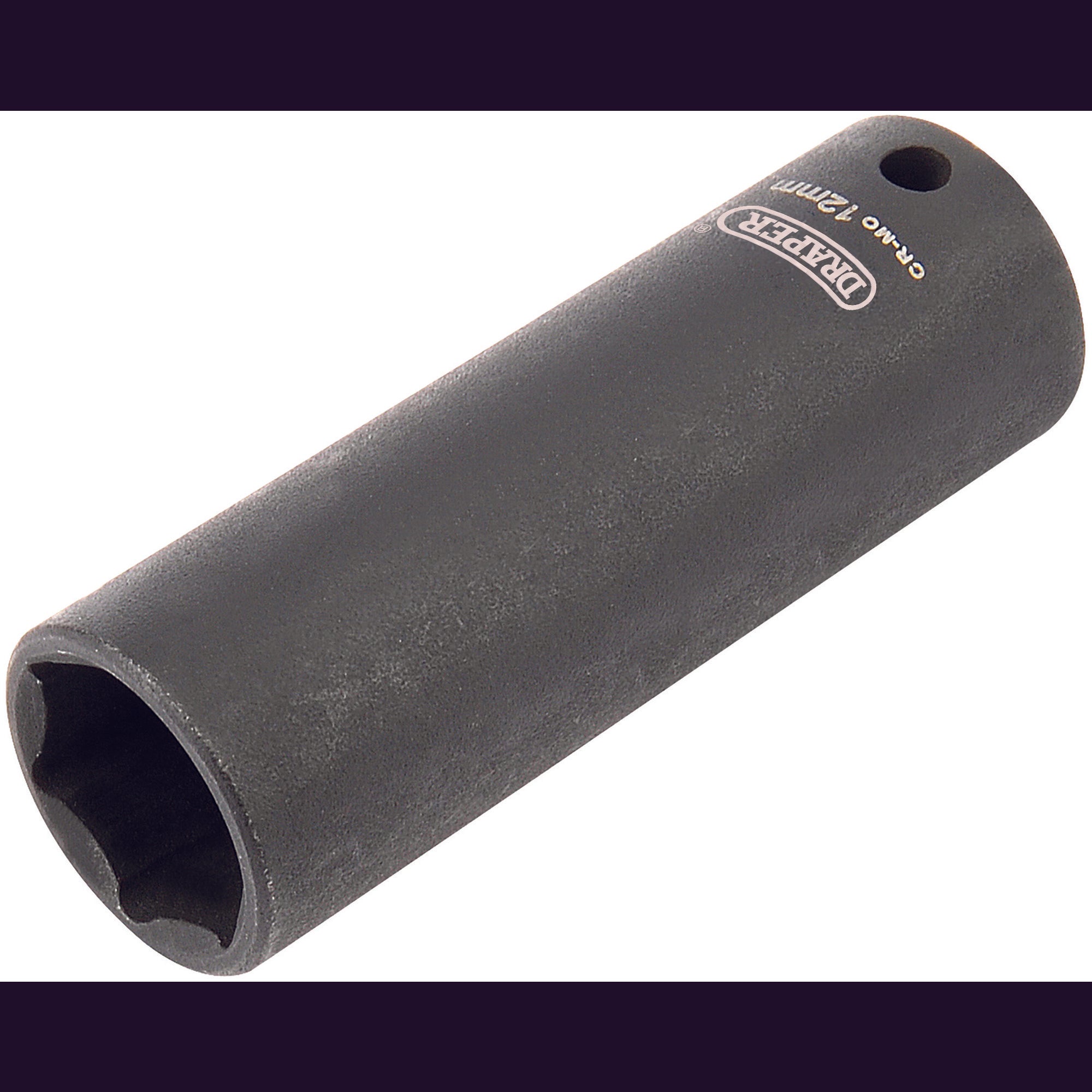 Draper-Expert-HI-TORQ®-6-Point-Deep-Impact-Socket,-1/4"-Sq.-Dr.,-12mm