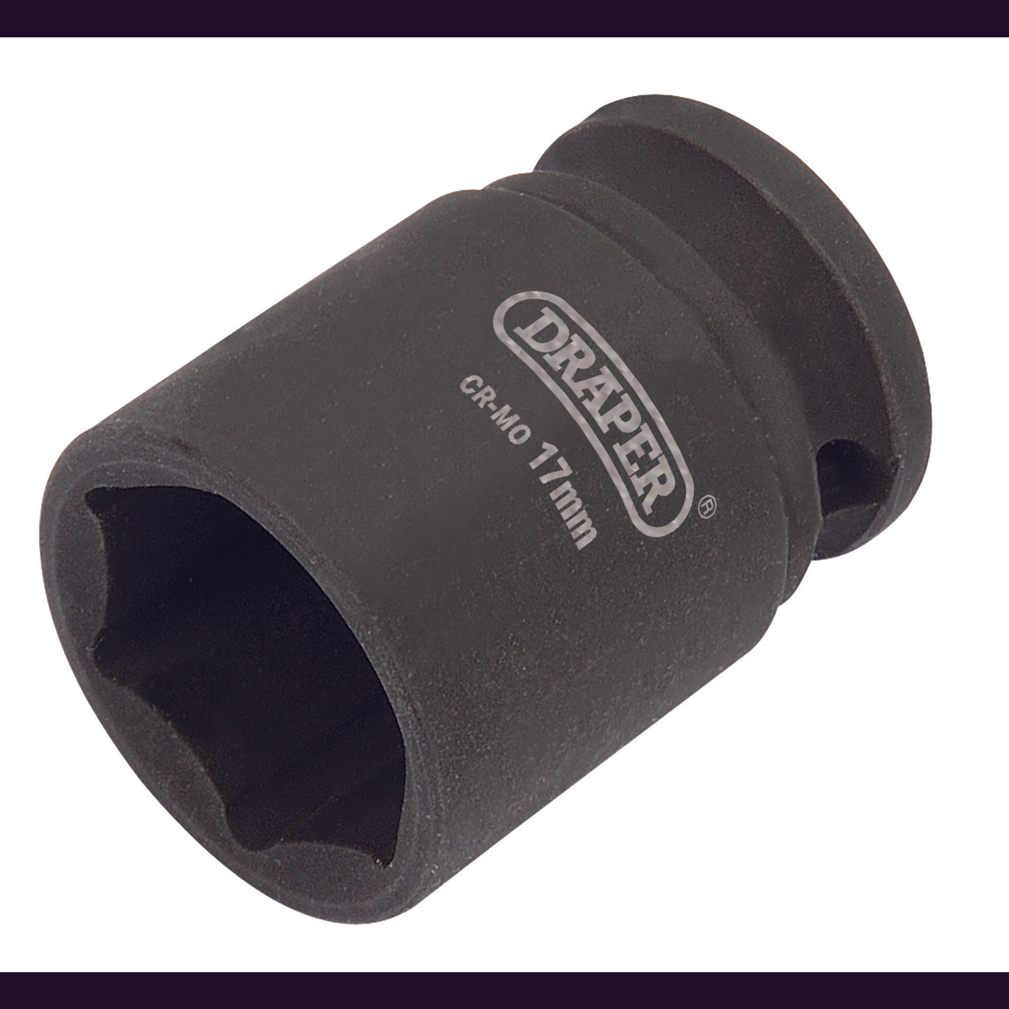 Draper-Expert-HI-TORQ®-6-Point-Impact-Socket,-3/8"-Sq.-Dr.,-17mm