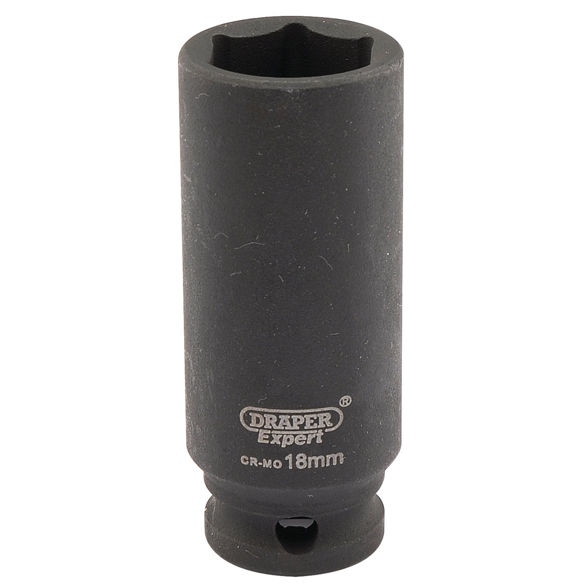 Draper-Expert-HI-TORQ®-6-Point-Deep-Impact-Socket,-3/8"-Sq.-Dr.,-18mm