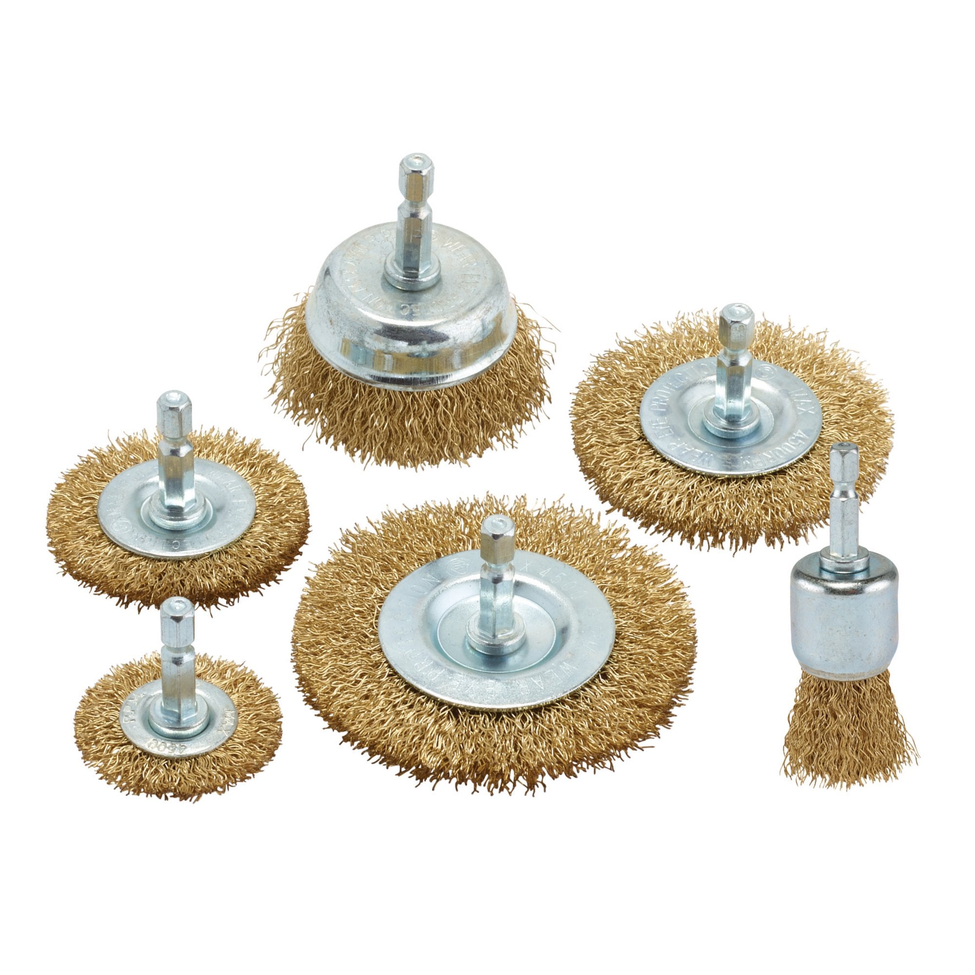 Brassed-Steel-Crimped-Wire-Brush-Set-(6-Piece)