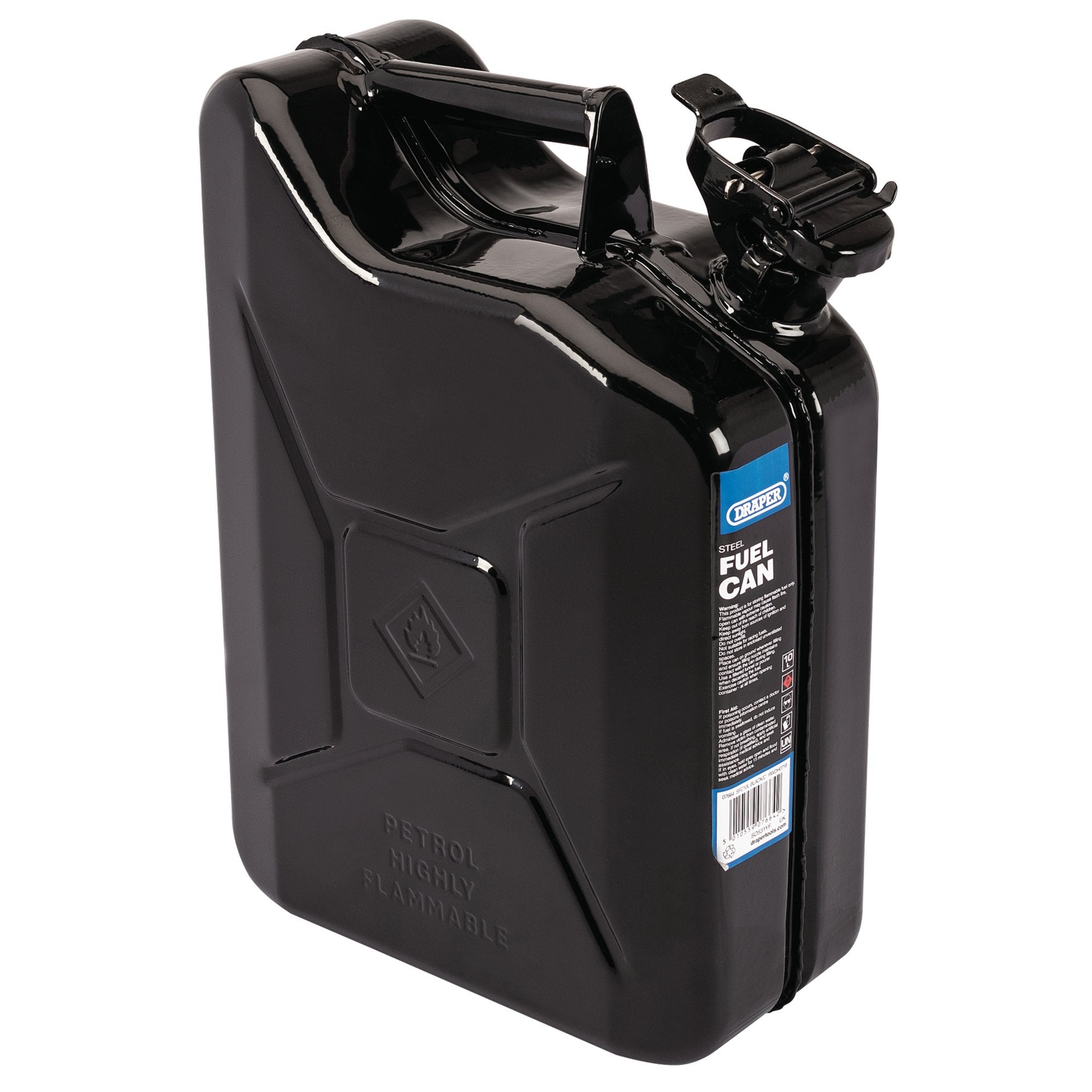 Steel-Fuel-Can,-10L,-Black