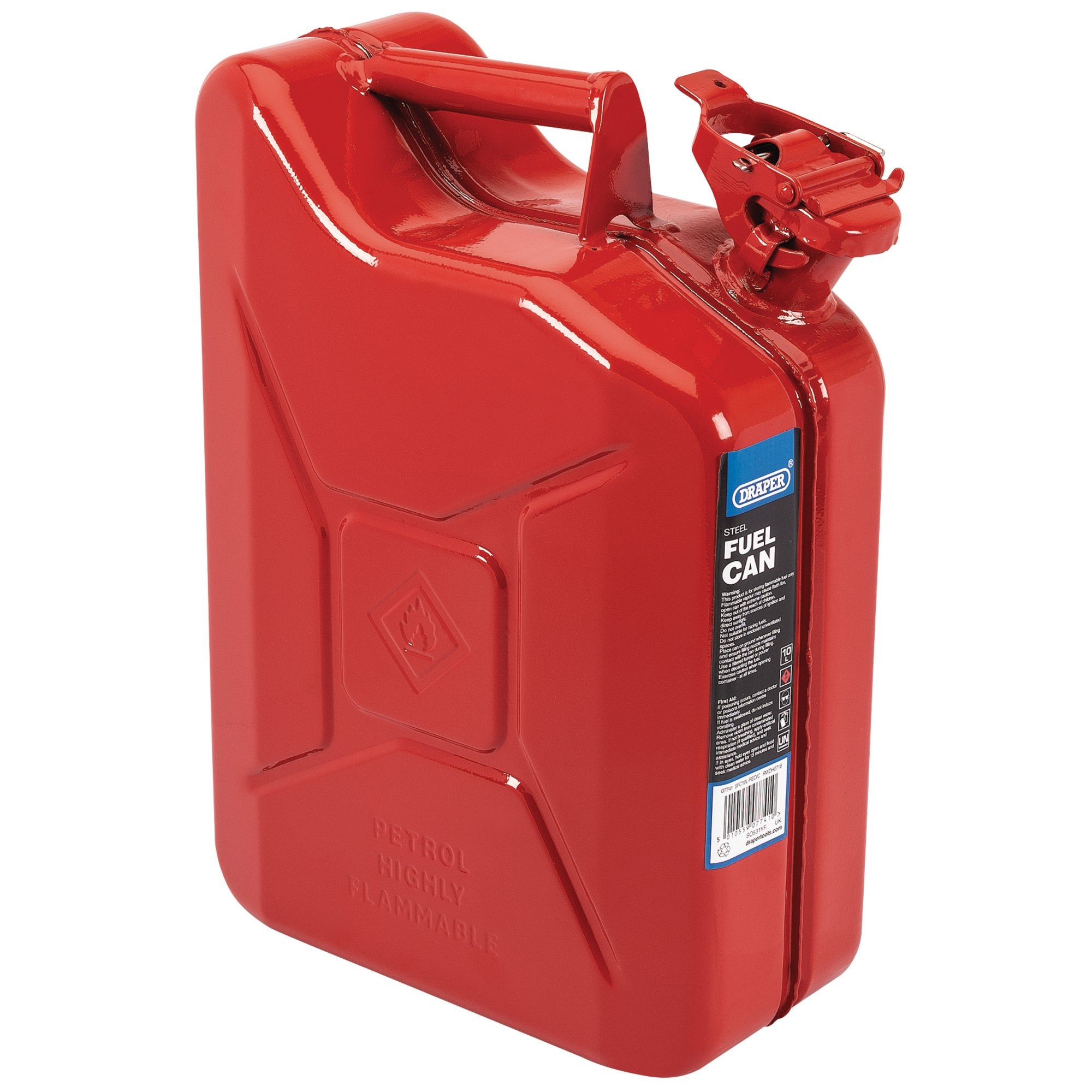 Steel-Fuel-Can,-10L,-Red