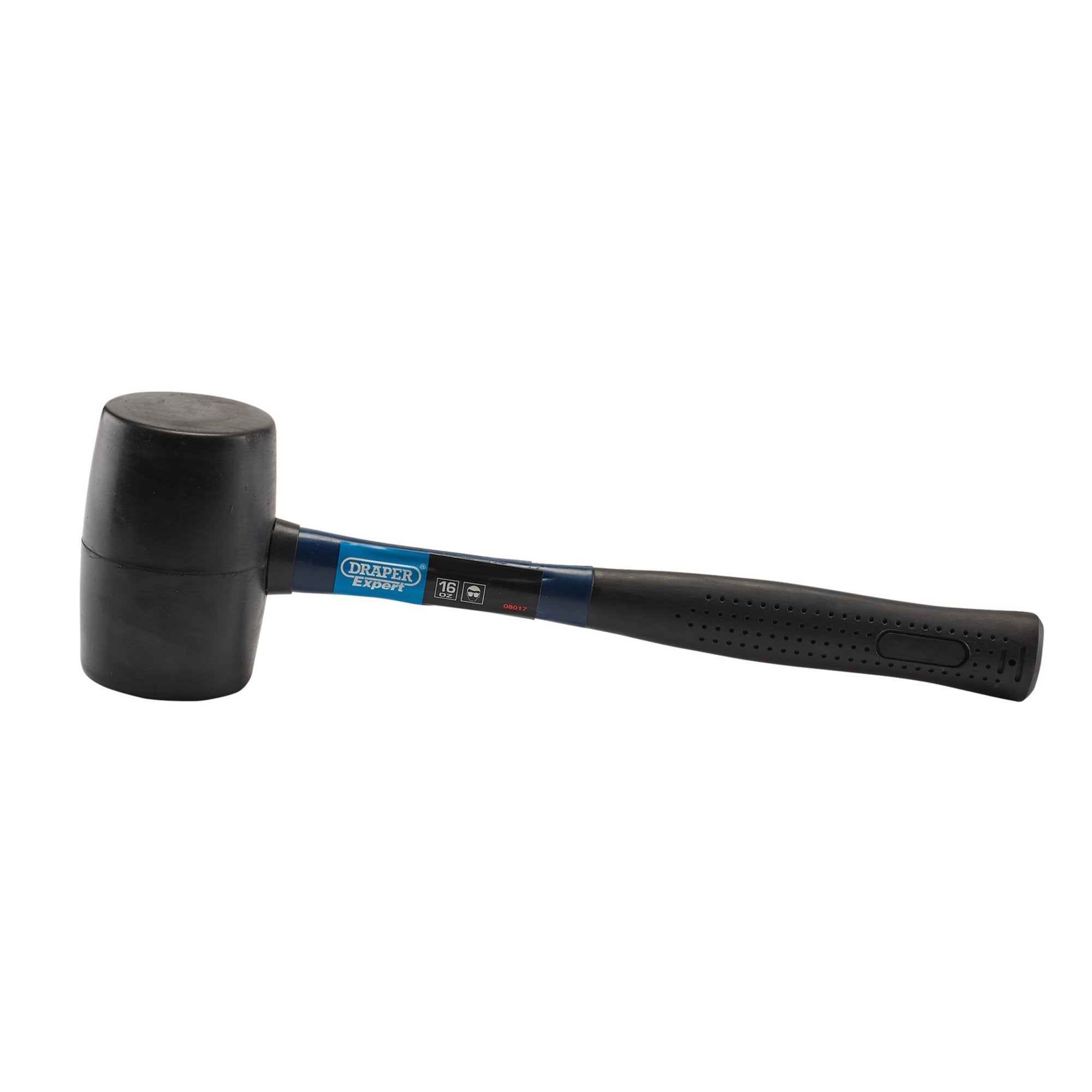 Rubber-Mallet-with-Fibreglass-Shaft,-450g/16oz
