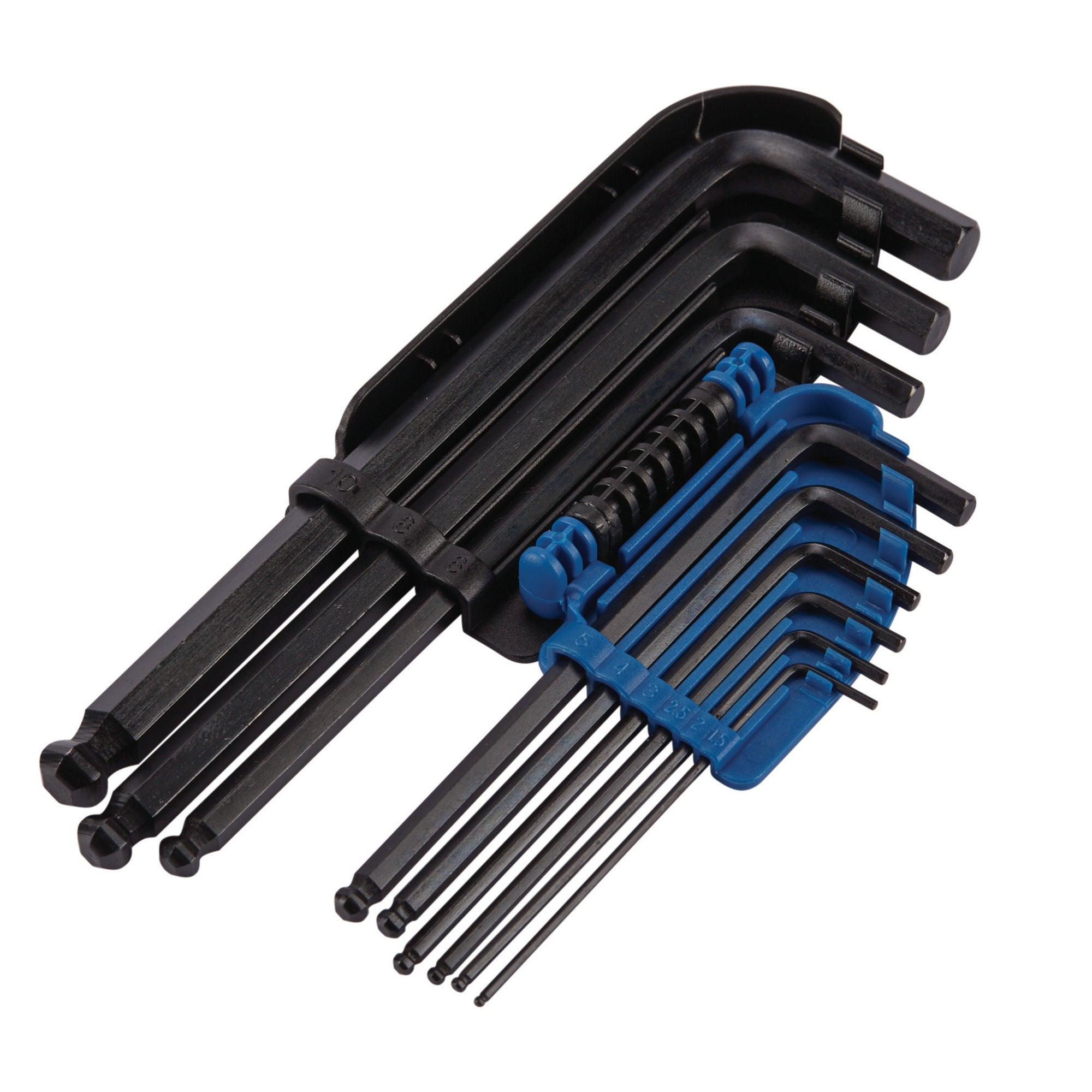Metric-Hexagon-and-Ball-End-Hexagon-Key-Set-(9-Piece)