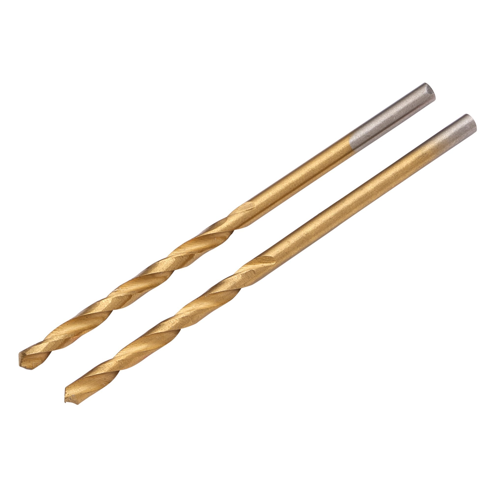 HSS-Titanium-Nitride-Coated-Drill-Bit,-2.0mm-x-49mm-(Pack-of-2)