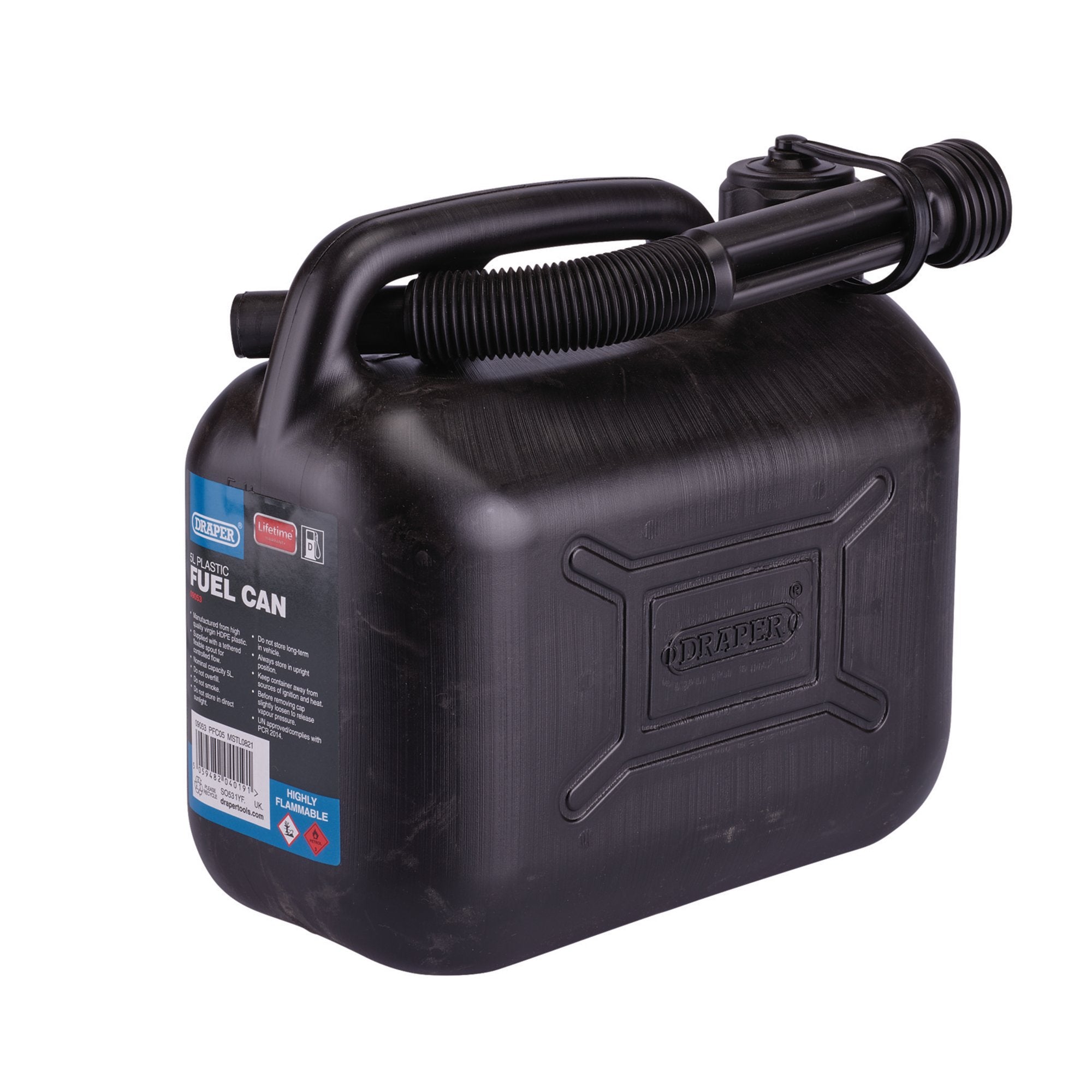Plastic-Fuel-Can,-5L,-Black