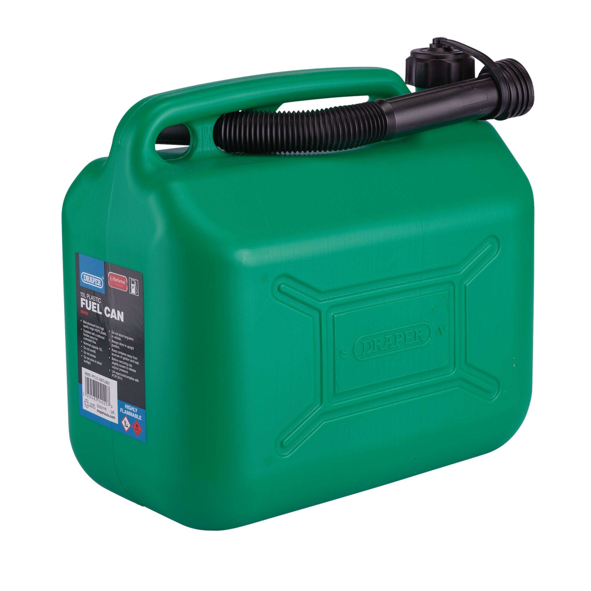Plastic-Fuel-Can,-10L,-Green