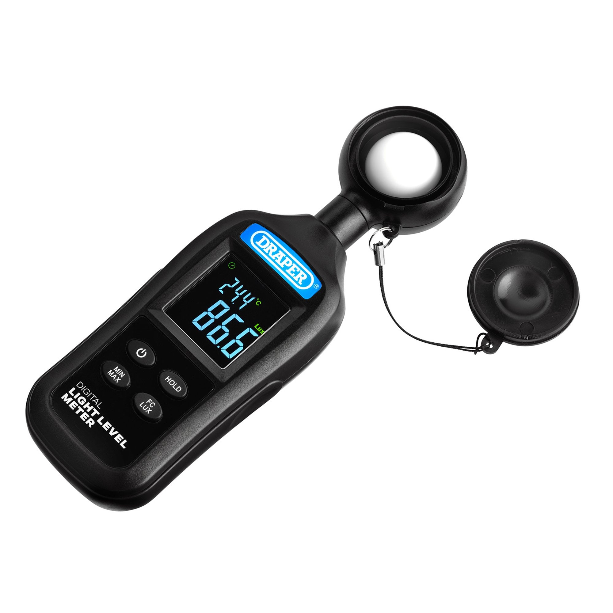 Handheld-Digital-Light-Level-Meter,-0-200KLux-and--20-to-+70°C