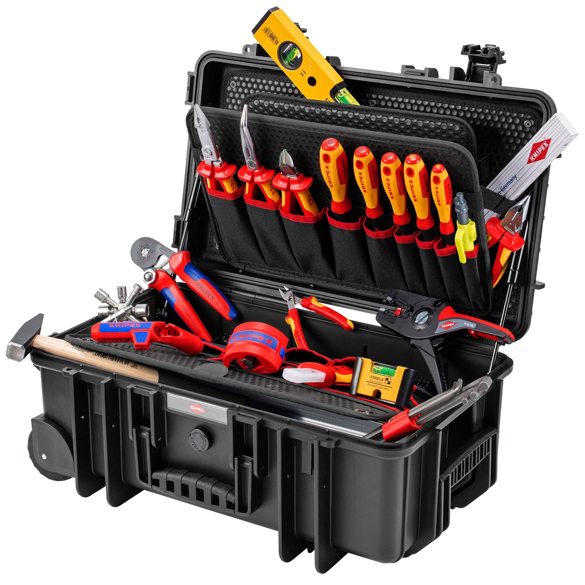 KNIPEX-00-21-33-E-Tool-Case-"Robust26"-Electric,-22-Parts,-550mm
