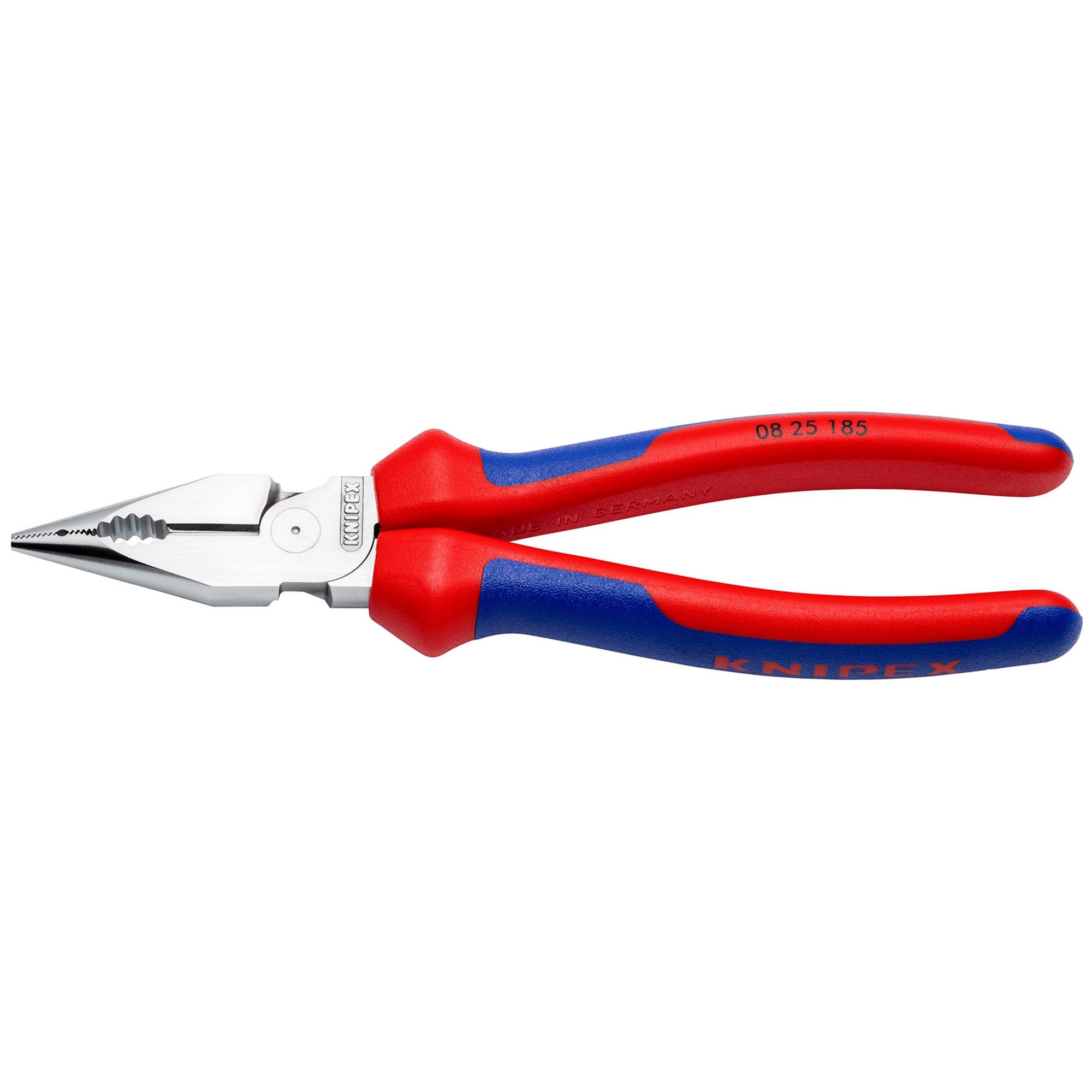 KNIPEX-08-25-185-SB-Needle-Nose-Combination-Pliers-with-multi-component-grips-chrome-plated,-185mm