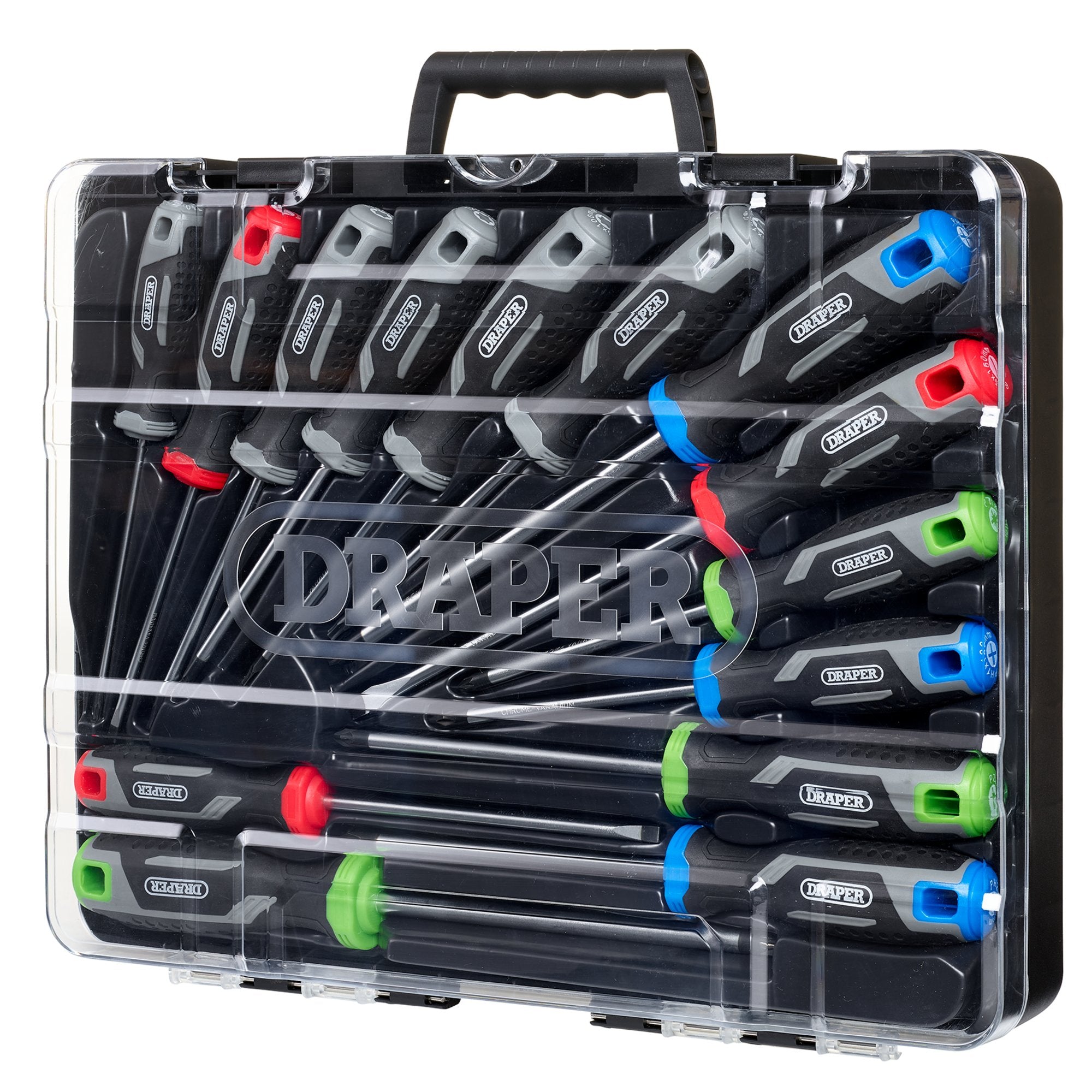 Soft-Grip-Screwdriver-Set-with-Draper-TX-STAR®-(14-Piece)