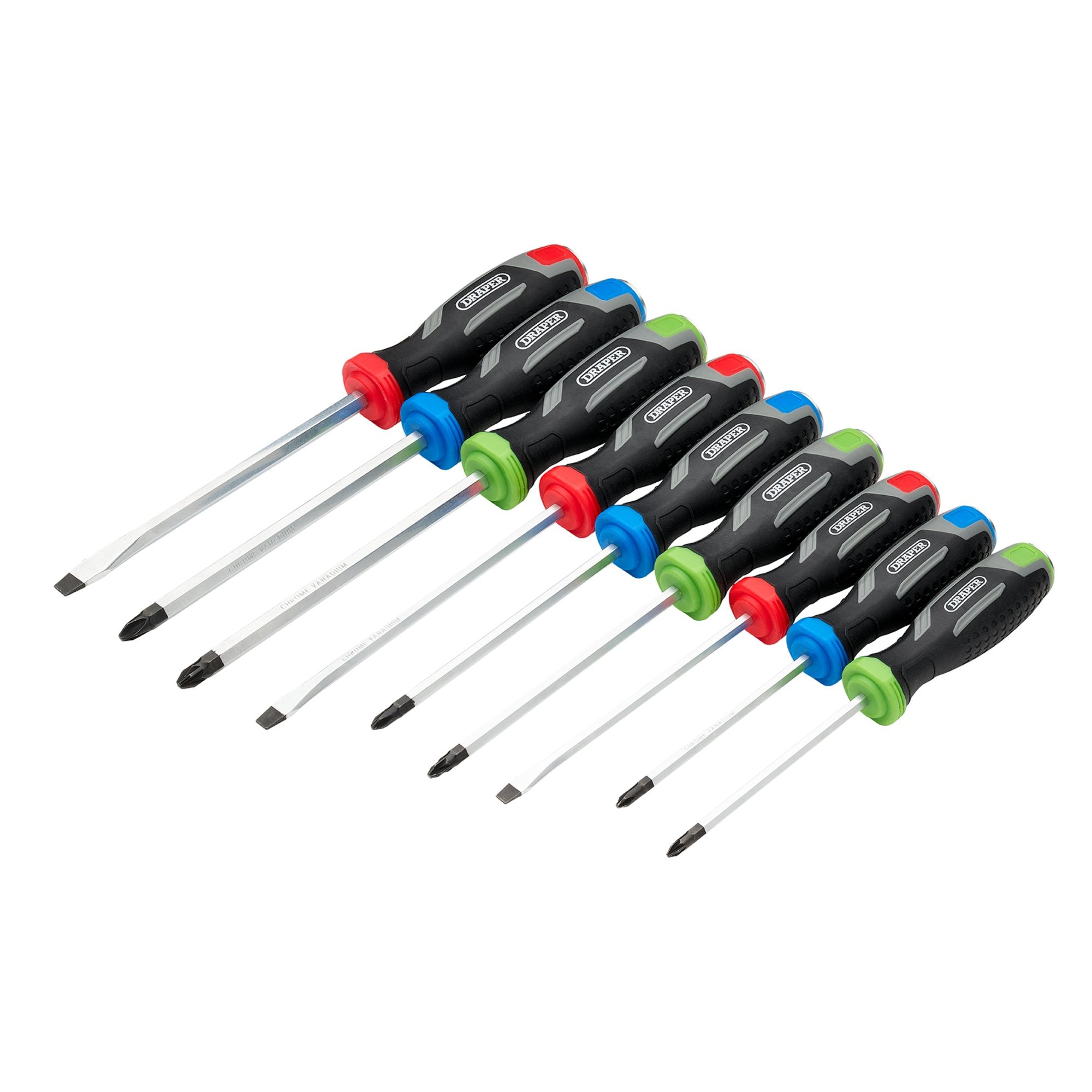 Pound-Thru-Soft-Grip-Screwdriver-Set-(9-Piece)