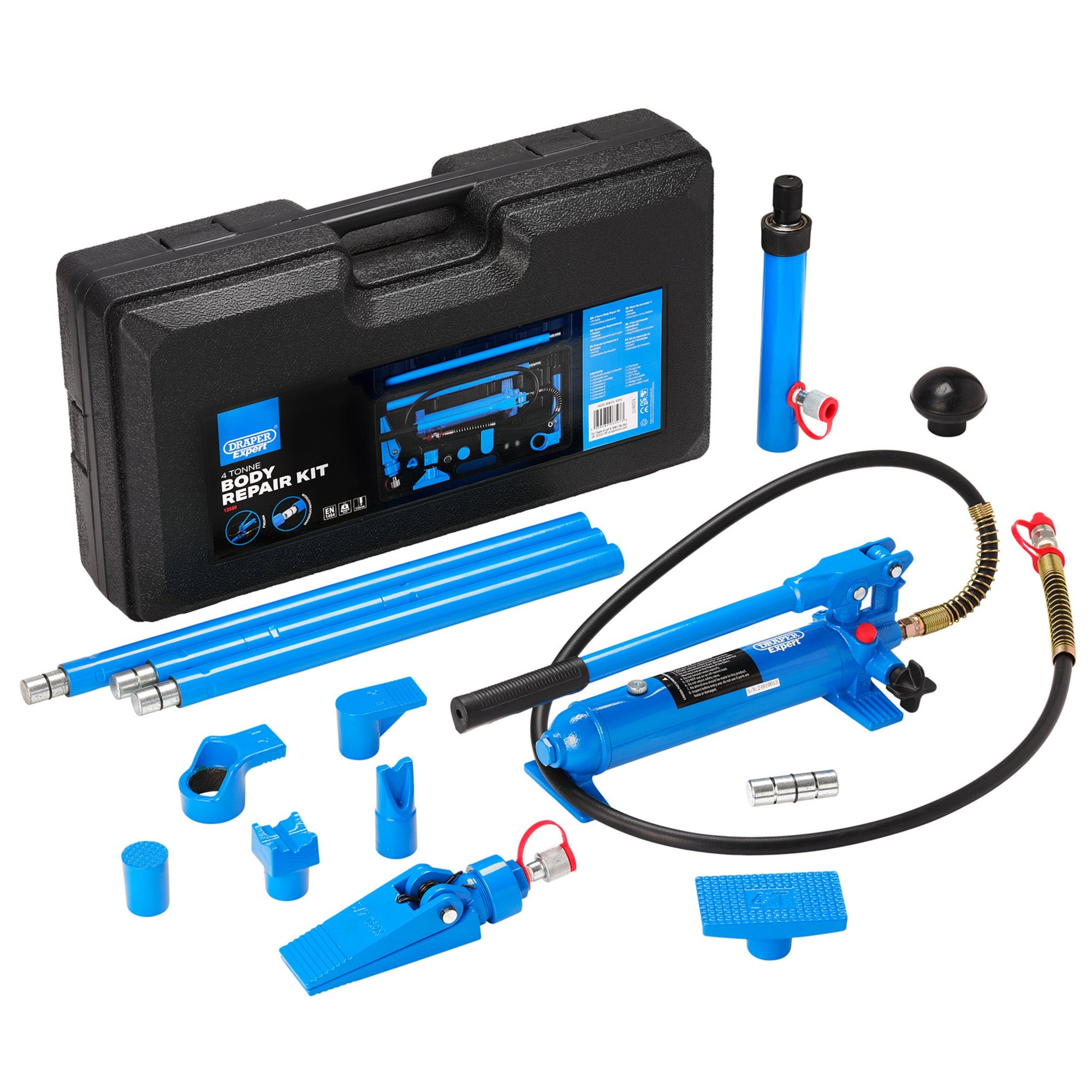 Draper-Expert-Hydraulic-Body-Repair-Kit,-4-Tonne-(15-Piece)