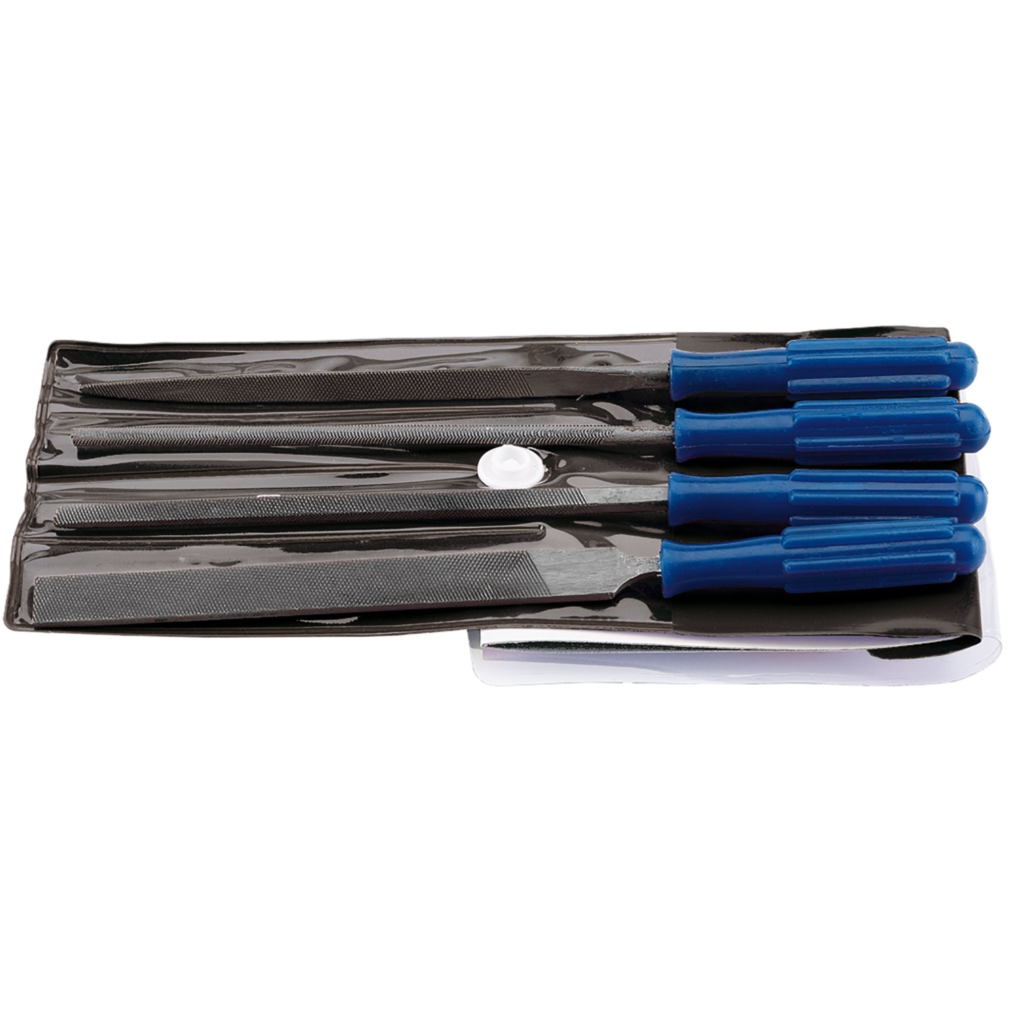 Warding-File-Set-with-Handles,-100mm-(4-Piece)