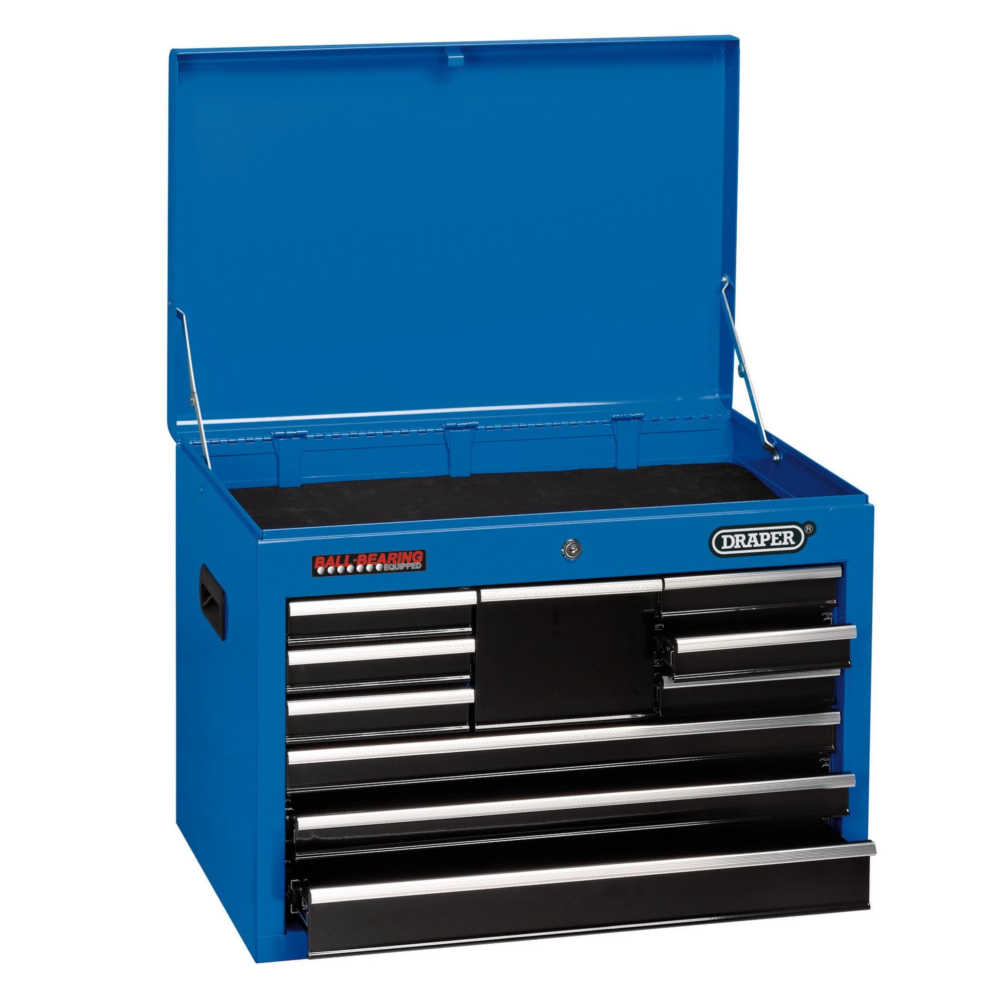 Tool-Chest,-10-Drawer,-26",-Blue