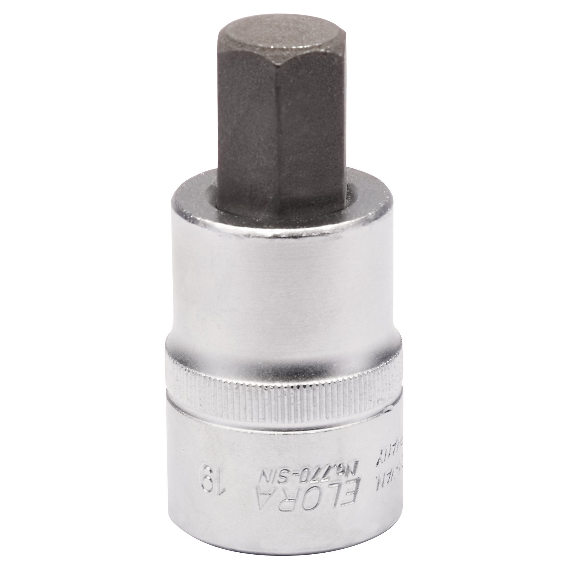 Elora-Hexagon-Screwdriver-Socket,-3/4"-Sq.-Dr.,-19mm