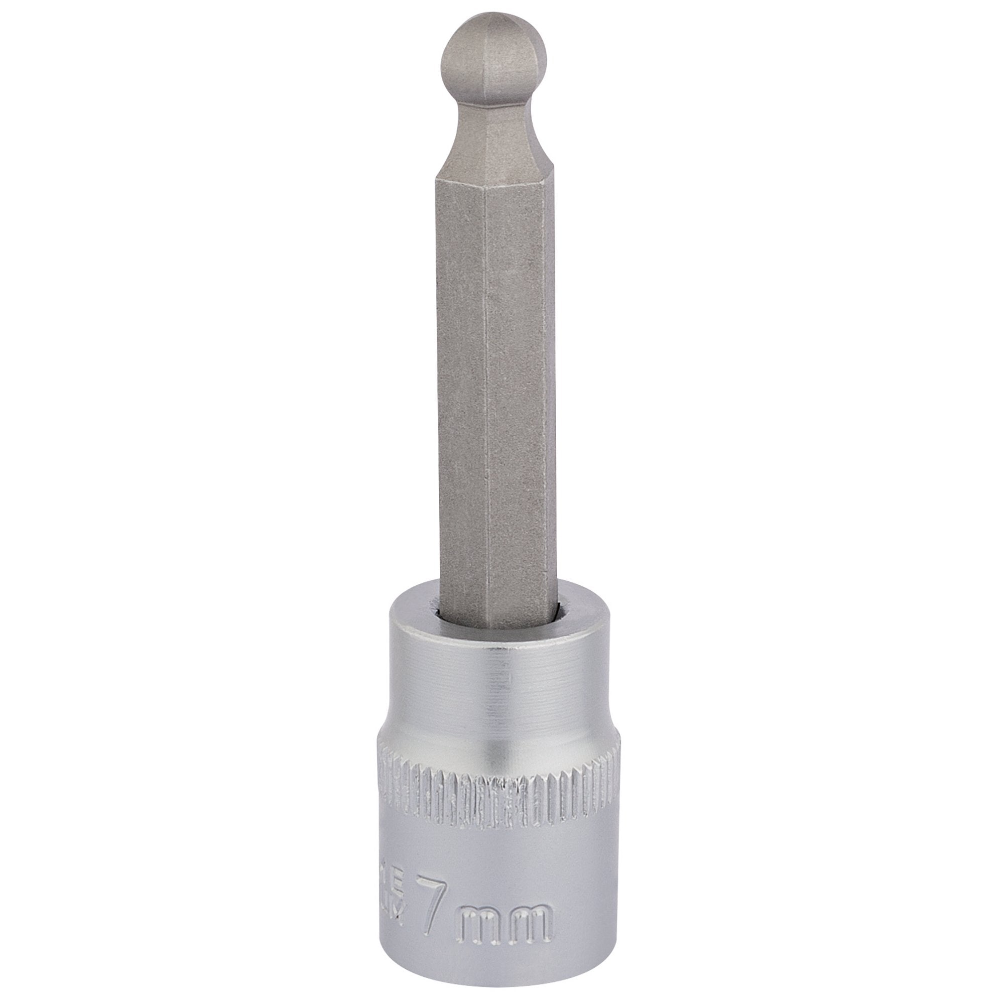 Ball-End-Hexagonal-Socket-Bits,-3/8"-Sq.-Dr.,-7mm
