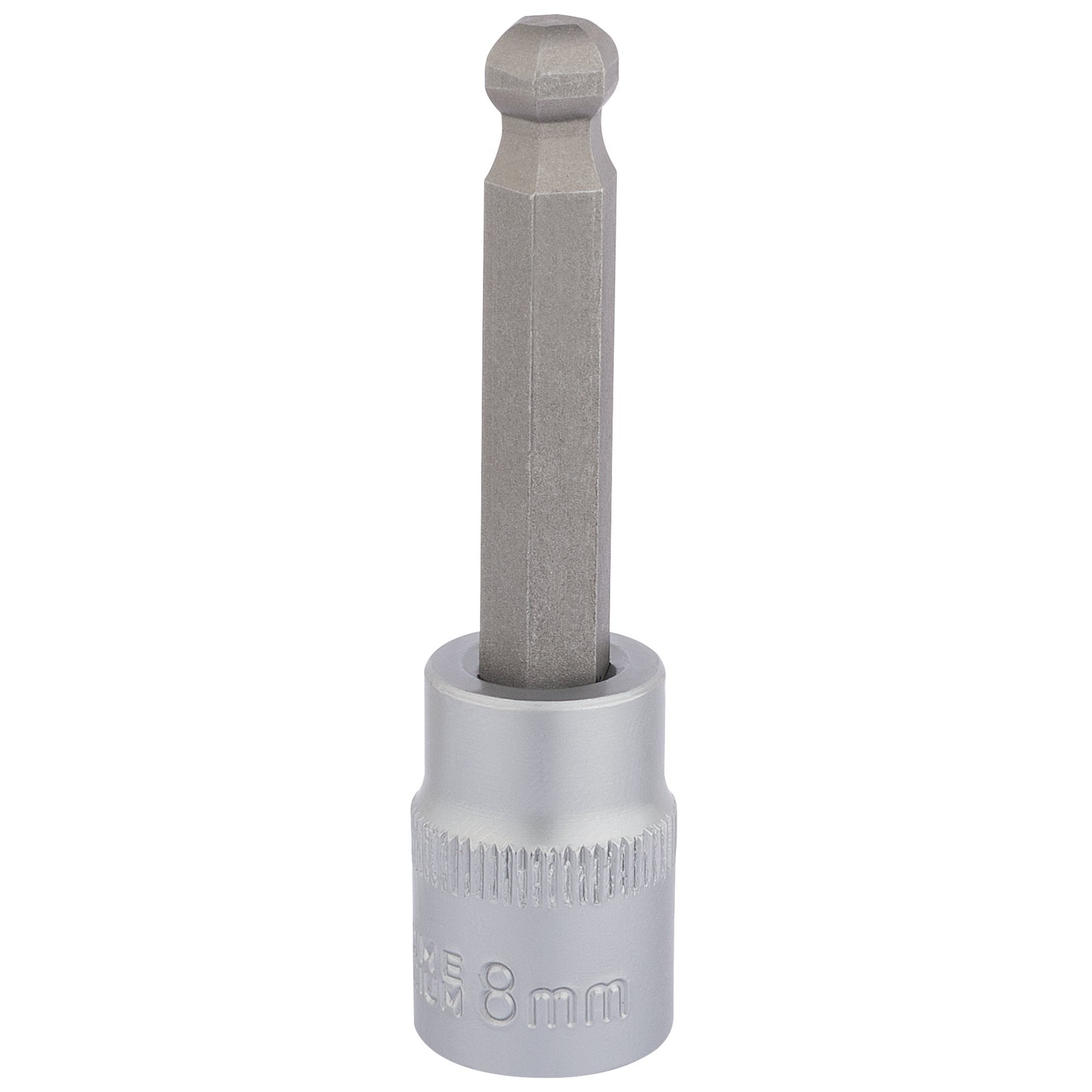 Ball-End-Hexagonal-Socket-Bits,-3/8"-Sq.-Dr.,-8mm