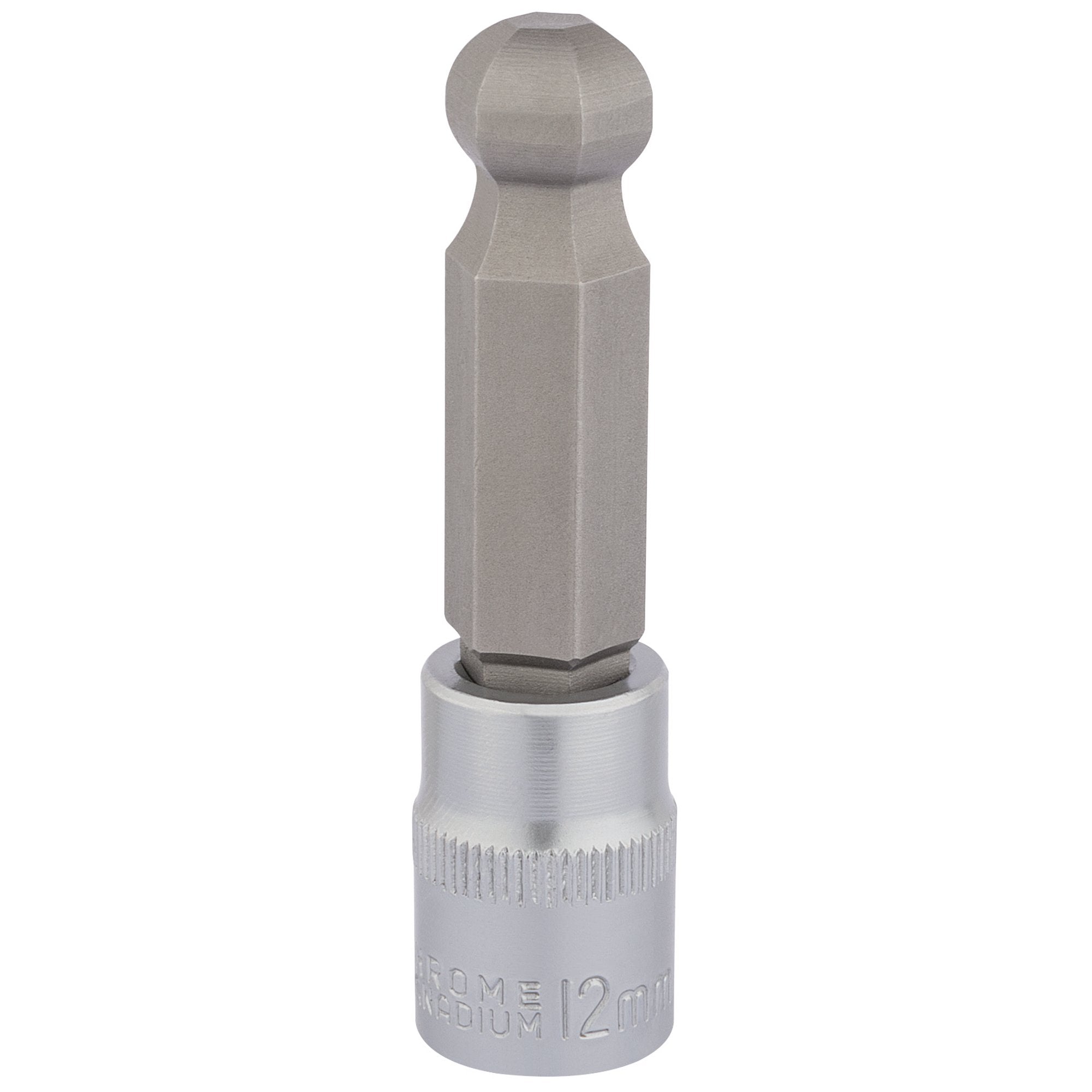 Ball-End-Hexagonal-Socket-Bits,-3/8"-Sq.-Dr.,-12mm