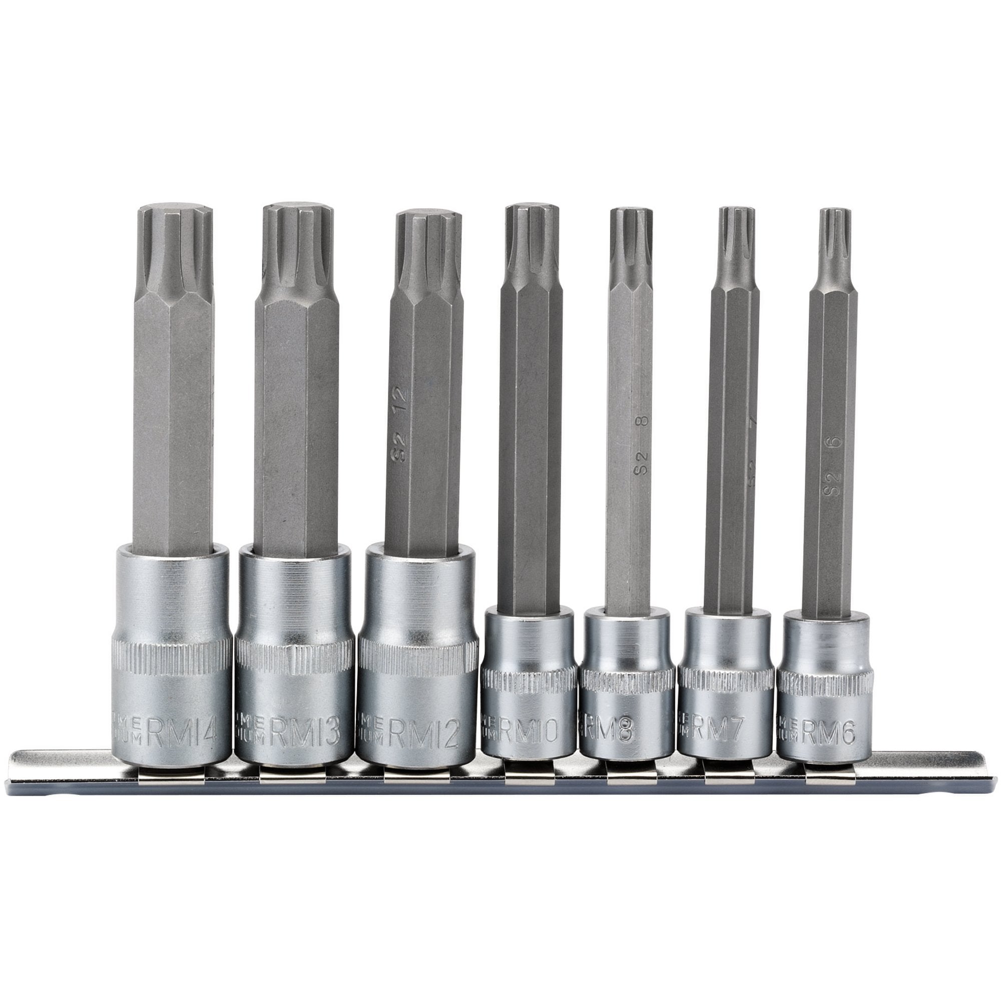 Ribe®-Socket-Bit-Set,-3/8"-&-1/2"-Sq.-Dr.-(7-Piece)