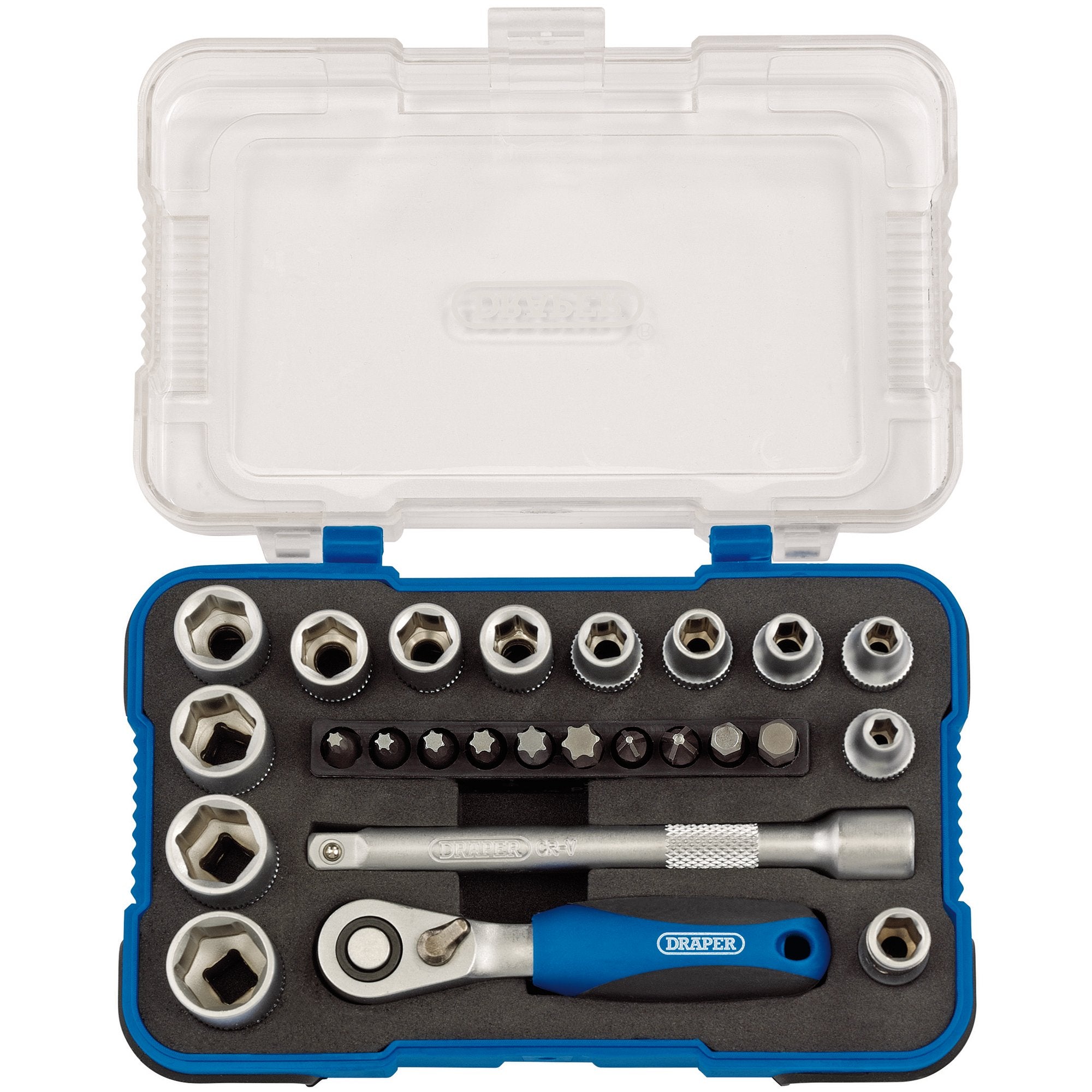 Metric-Socket-Set,-1/4"-Sq.-Dr.-(25-Piece)