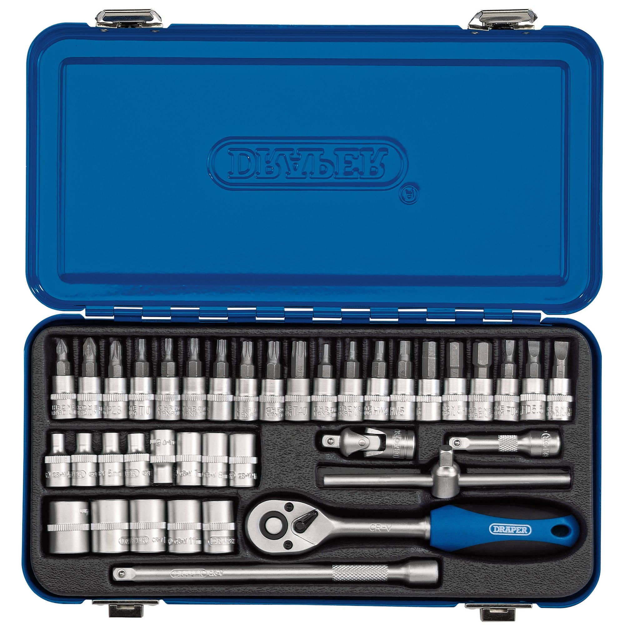 Metric-Socket-Set-in-Metal-Case,-1/4"-Sq.-Dr.-(38-Piece)