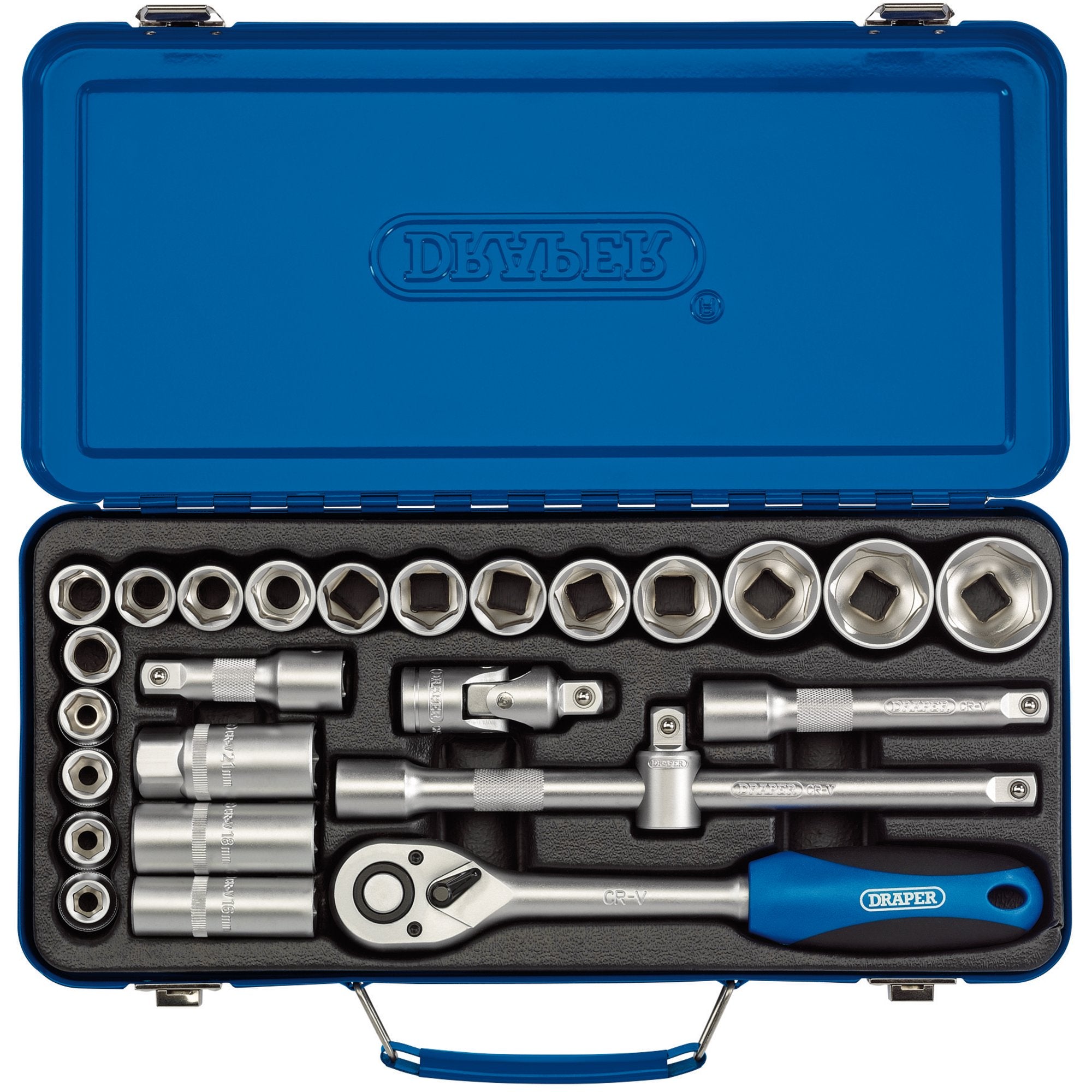 Metric-Socket-Set,-1/2"-Sq.-Dr.-(26-Piece)