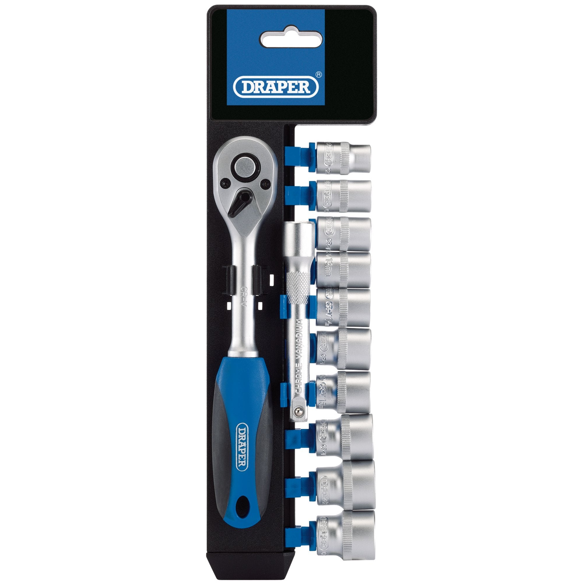 Metric-Socket-and-Ratchet-Set,-3/8"-Sq.-Dr.-(12-Piece)