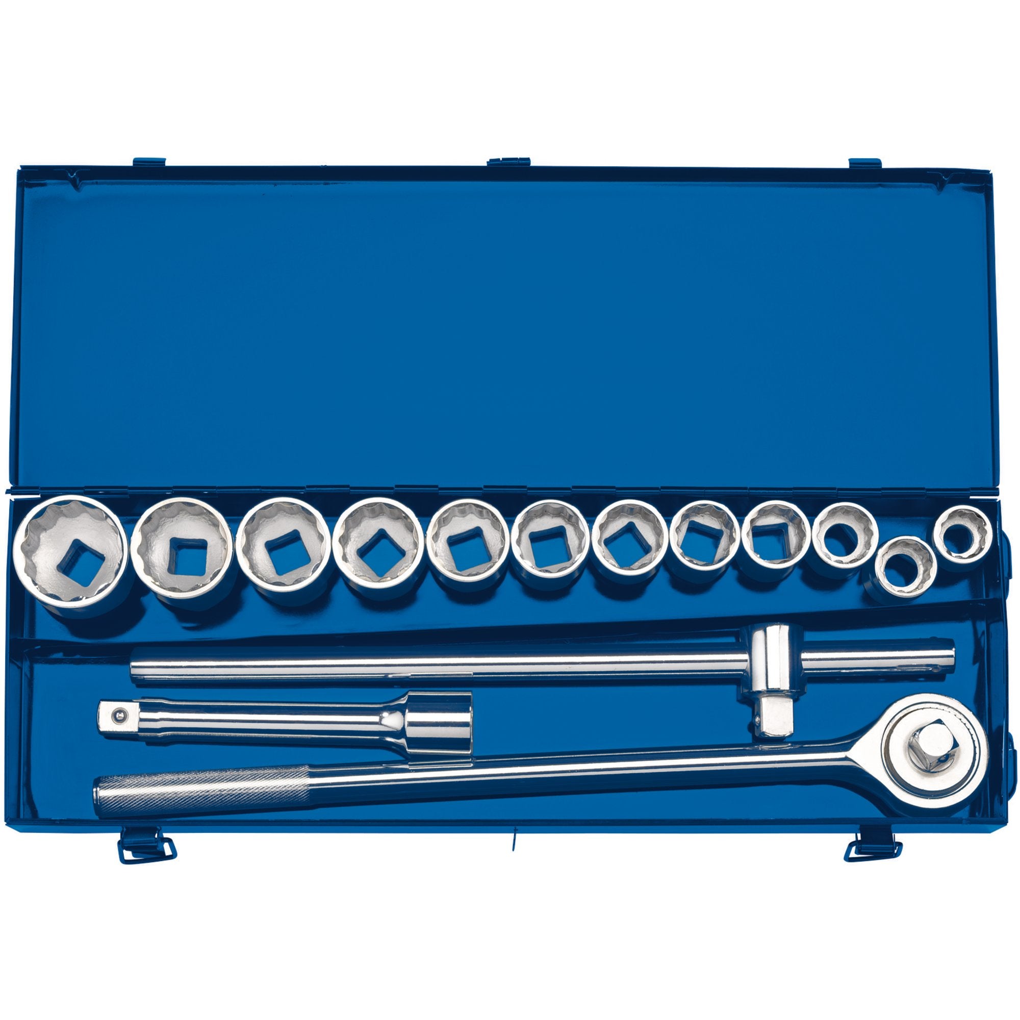 Draper-HI-TORQ®-Metric-Socket-Set-in-Metal-Case,-3/4"-Sq.-Dr.-(15-Piece)