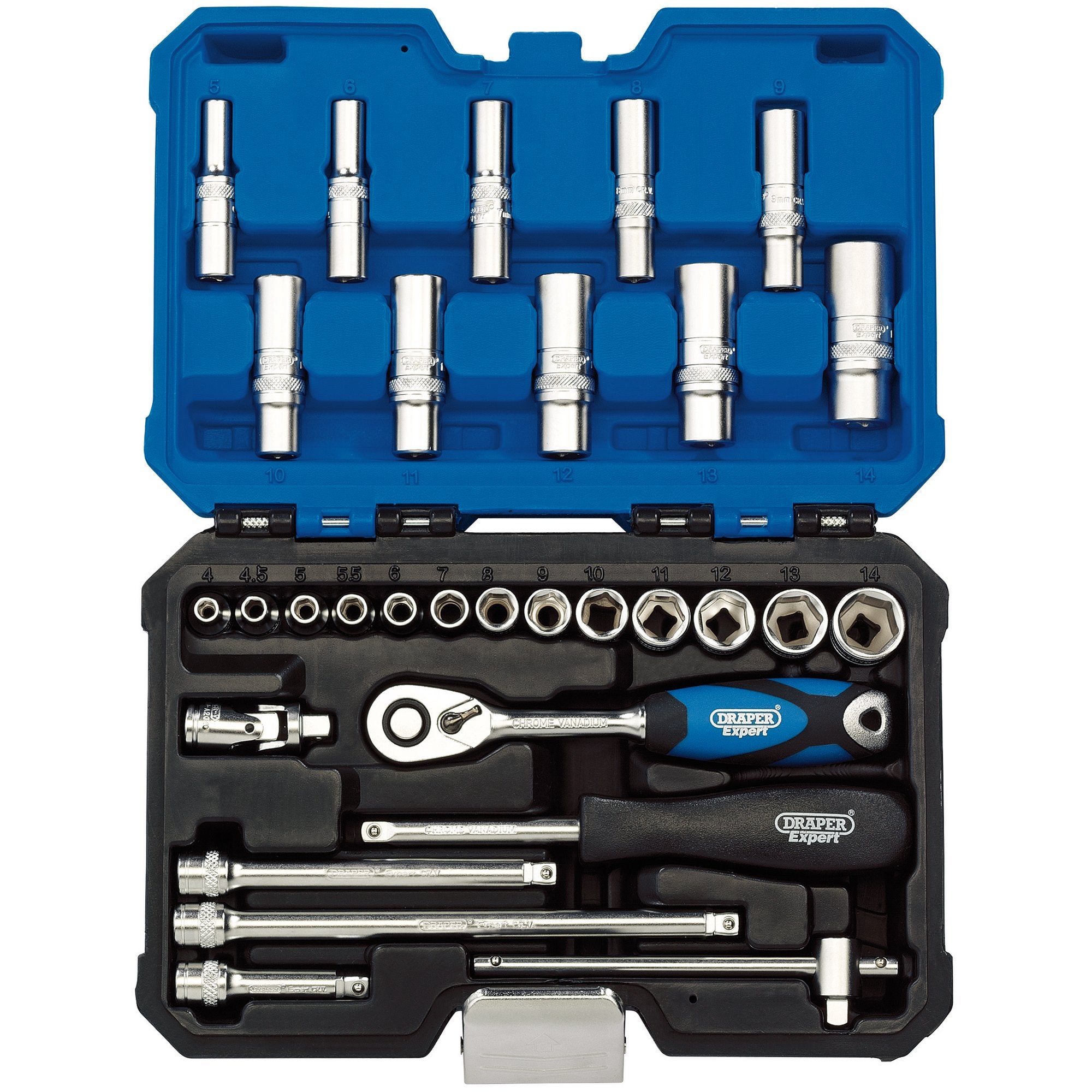 Metric-Socket-Set,-1/4"-Sq.-Dr.-(30-Piece)