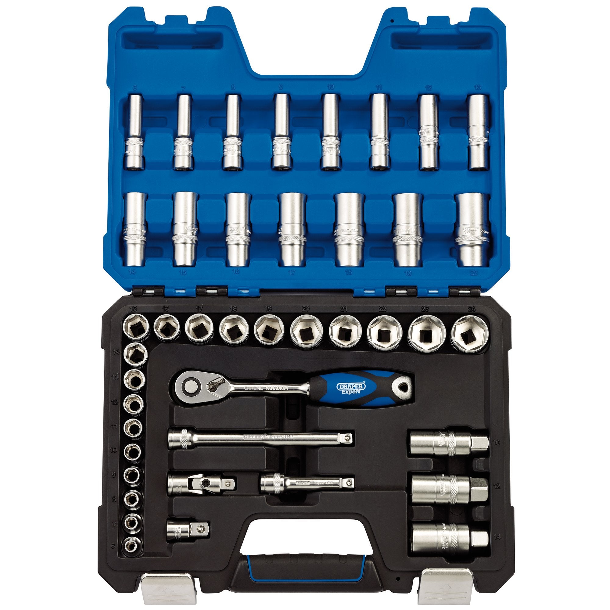 Metric-Socket-Set,-3/8"-Sq.-Dr.-(42-Piece)