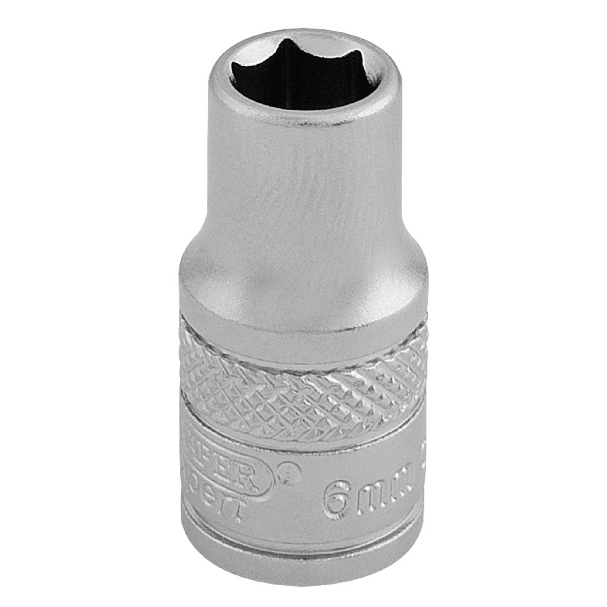 Socket,-1/4"-Sq.-Dr.,-6mm
