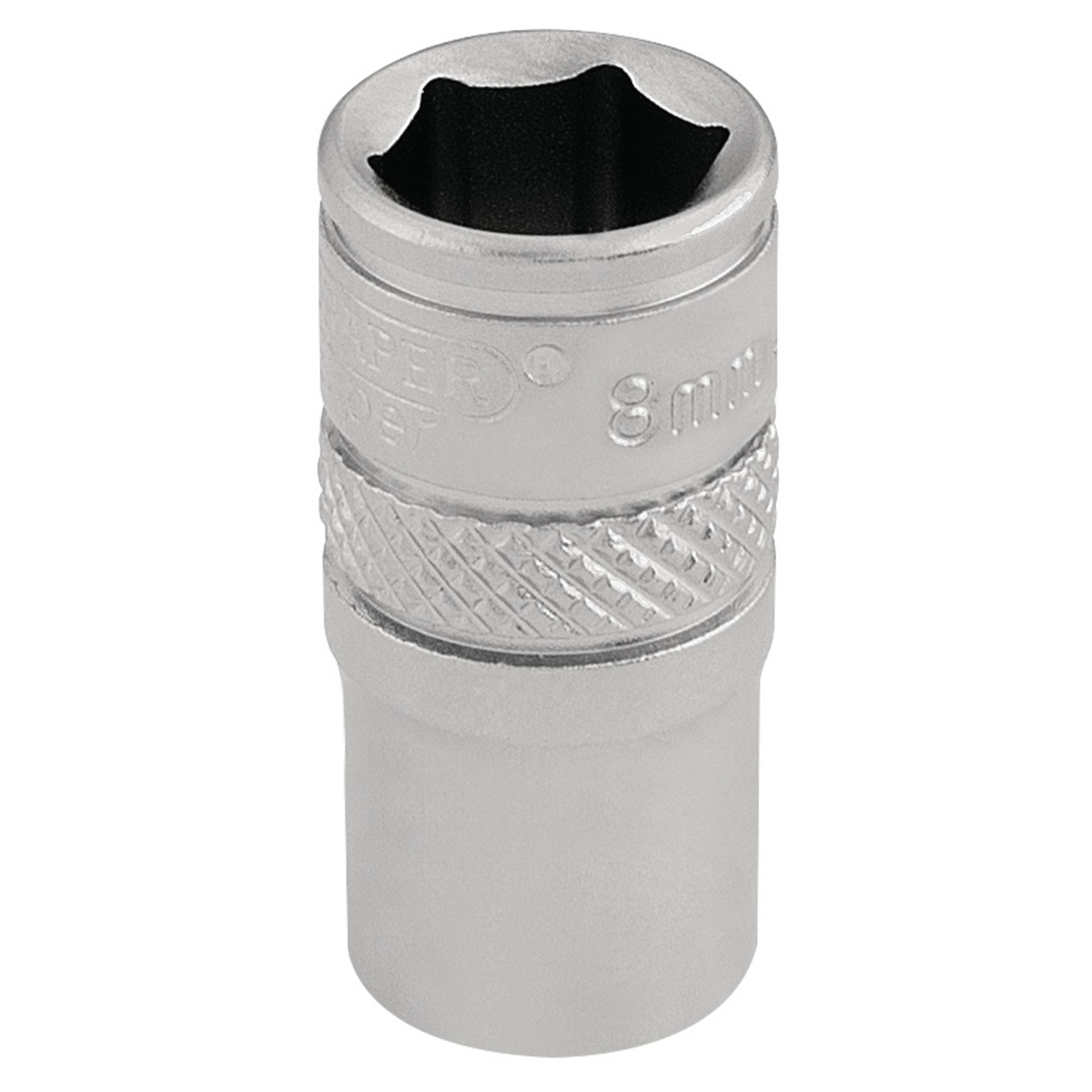 Socket,-1/4"-Sq.-Dr.,-8mm