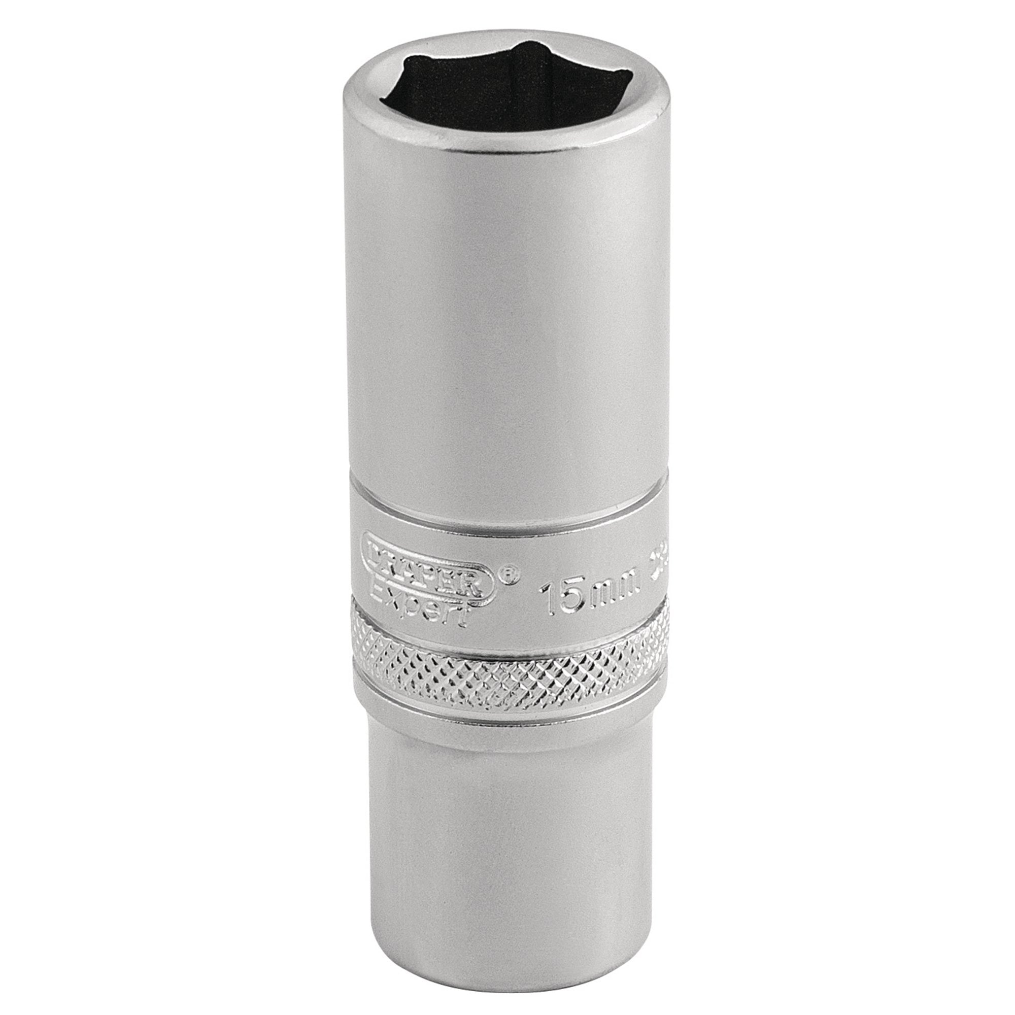 6-Point-Metric-Deep-Socket,-3/8"-Sq.-Dr.,-15mm